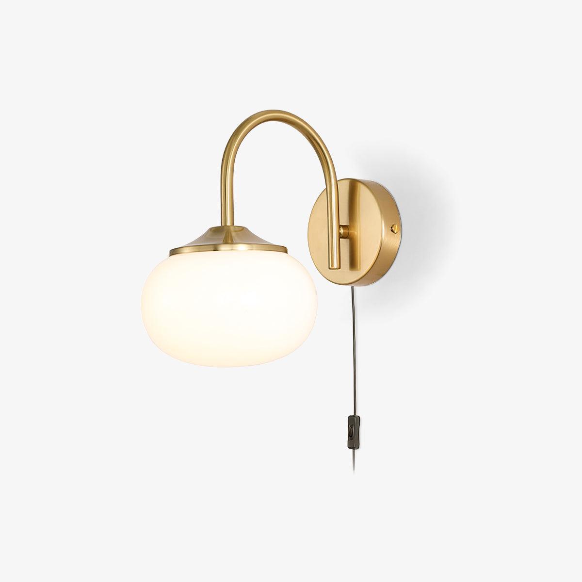 Dutiful Premium Nordic Art Plug-in Glass Sconce Wall Lamp - Letslighting