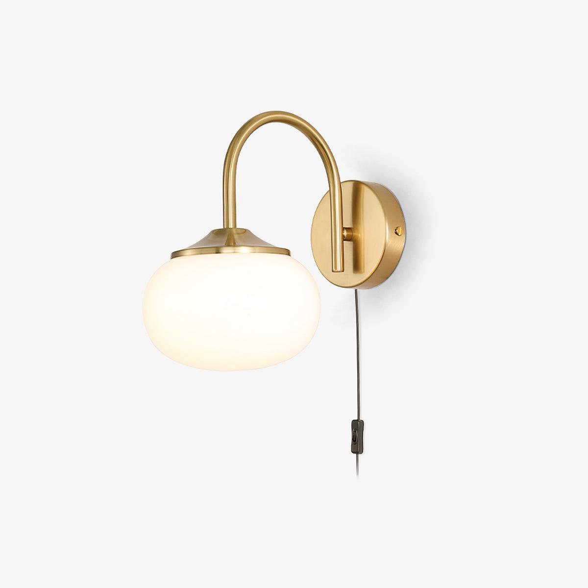 Dutiful Premium Nordic Art Plug-in Glass Sconce Wall Lamp - Letslighting