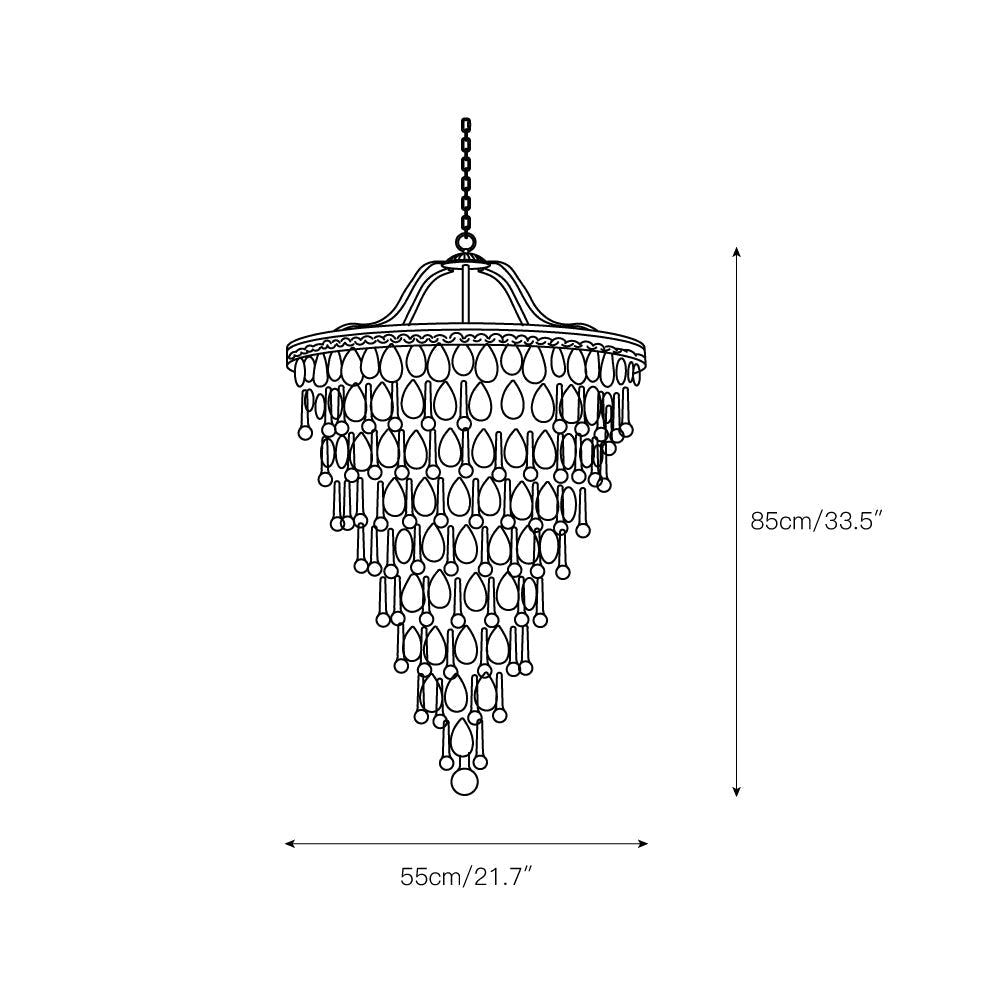 Blink Unique Inverted Pyramid Crystal Chandelier - Letslighting