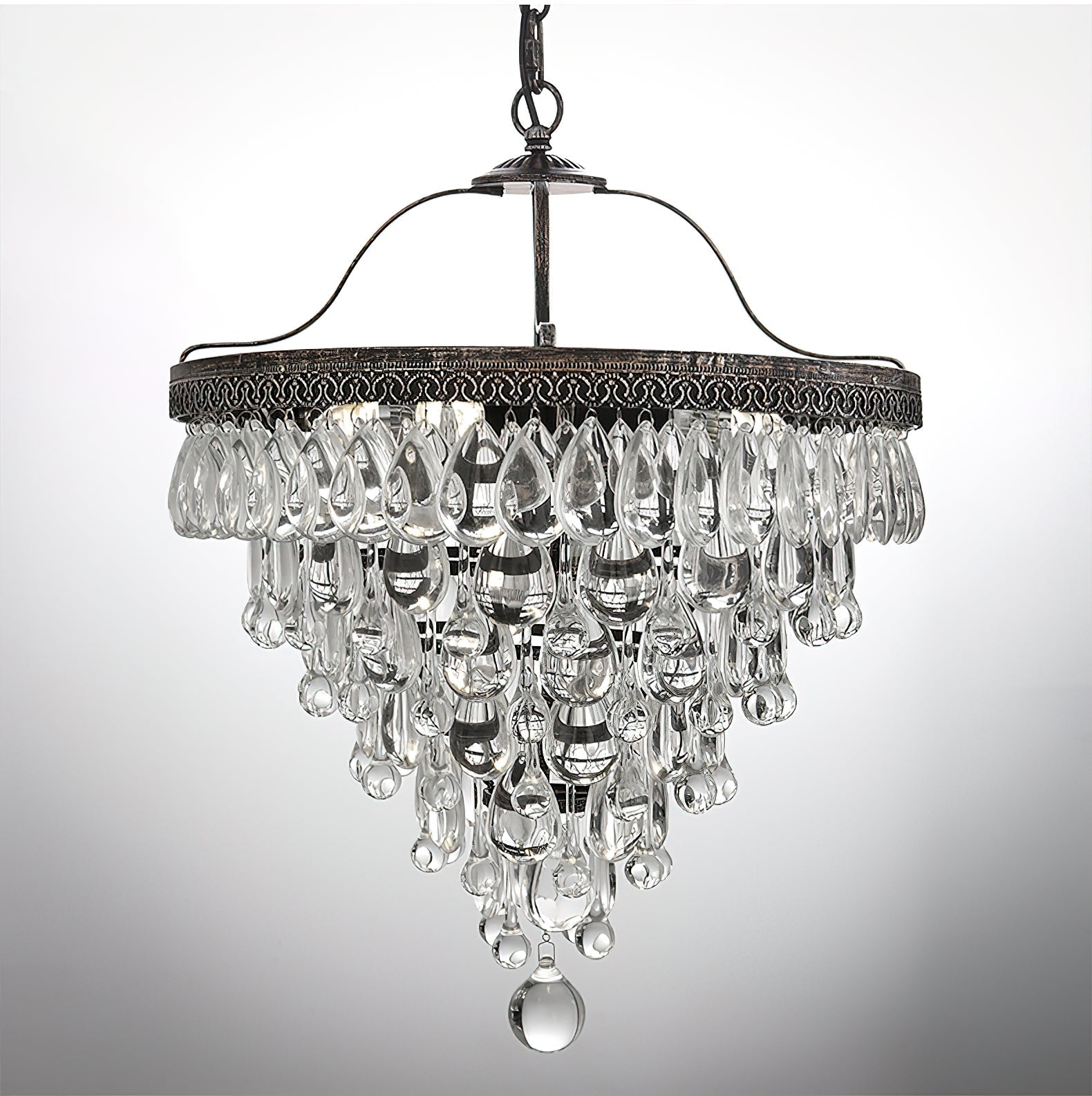 Blink Unique Inverted Pyramid Crystal Chandelier - Letslighting