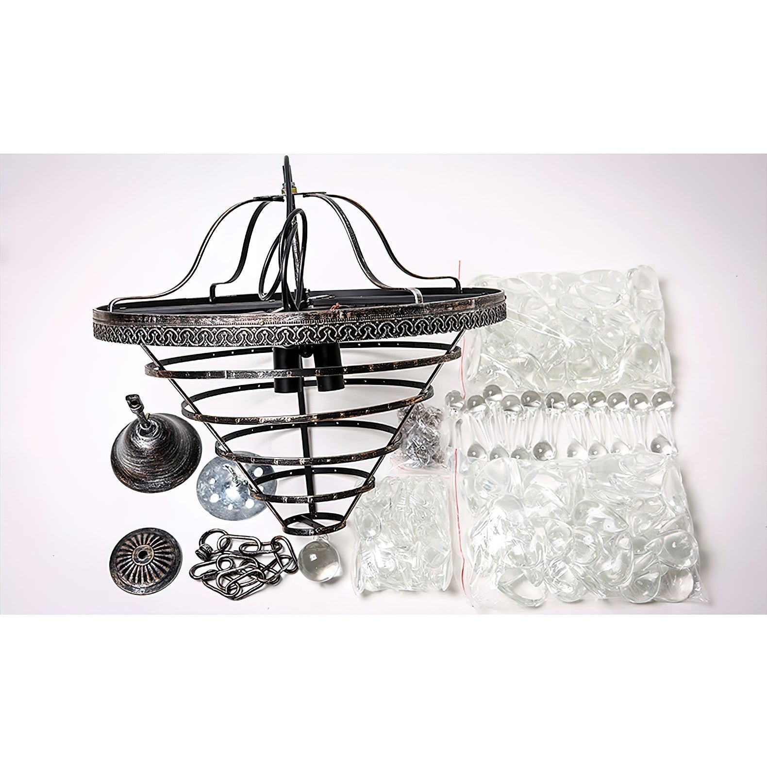 Blink Unique Inverted Pyramid Crystal Chandelier - Letslighting