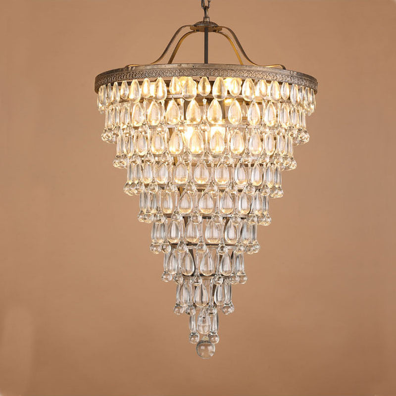 Blink Unique Inverted Pyramid Crystal Chandelier - Letslighting