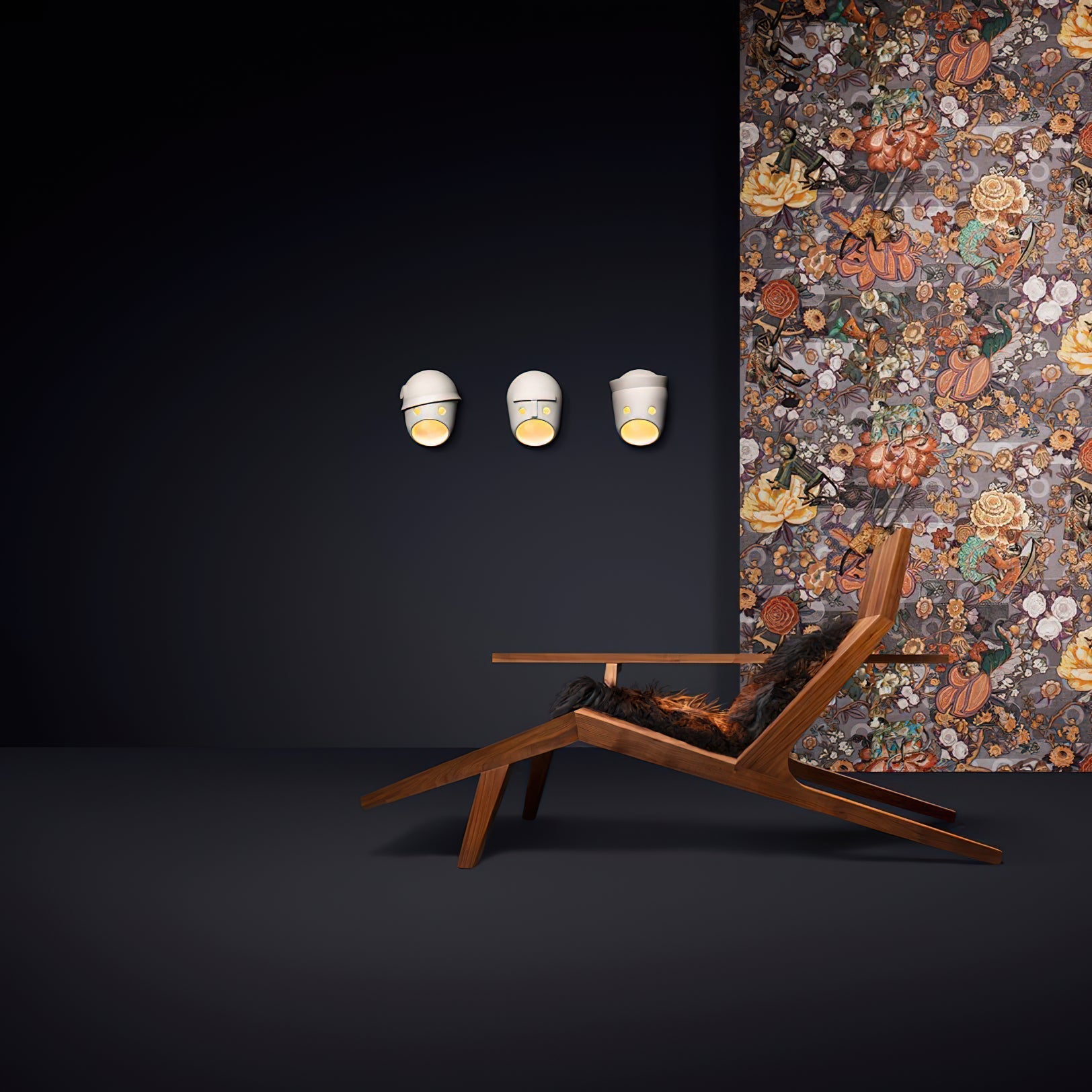 Mask Individual Creativity Resin Wall Light - Letslighting