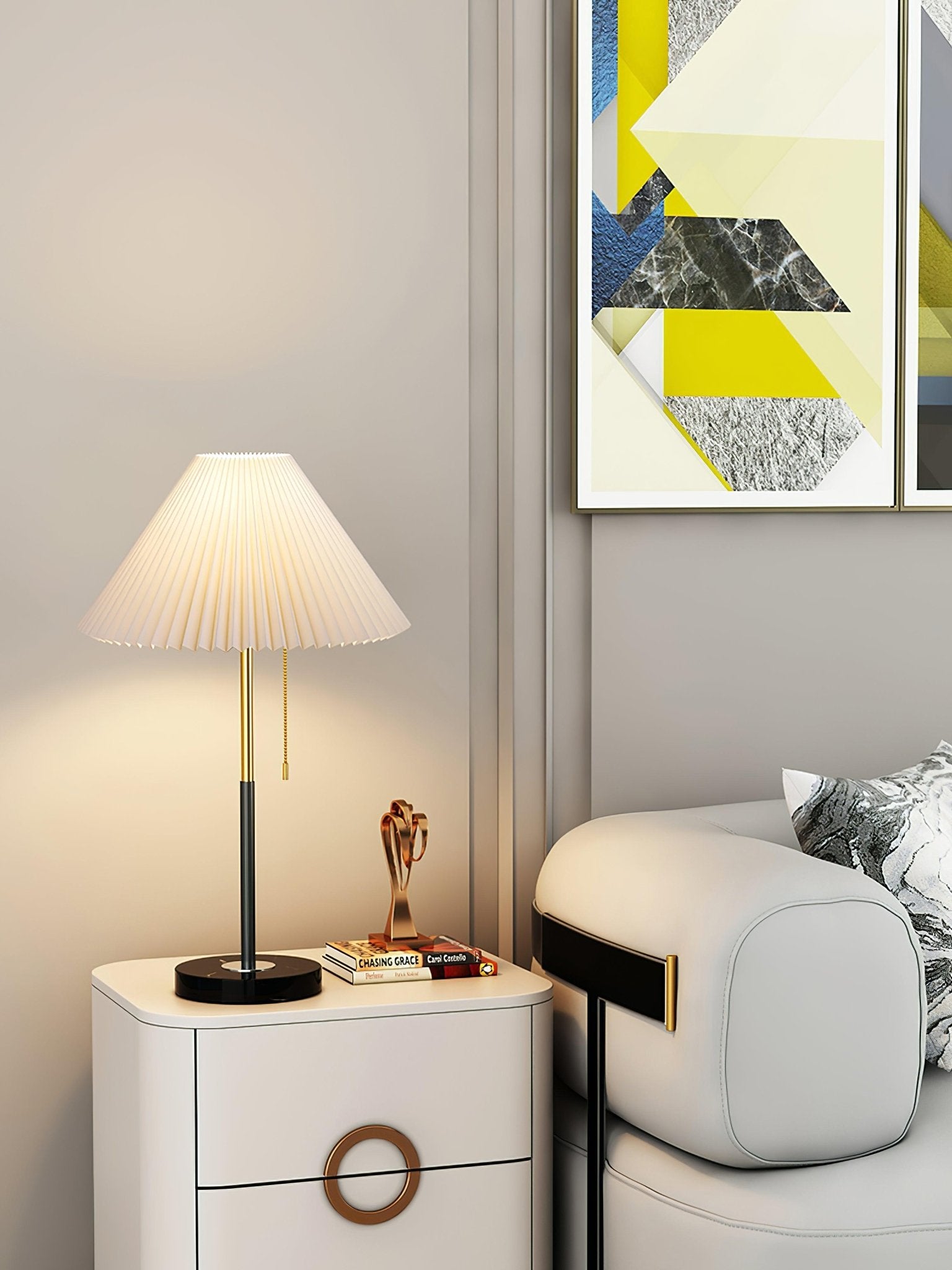 Claudia Minimalist Marble Table Lamp - Letslighting