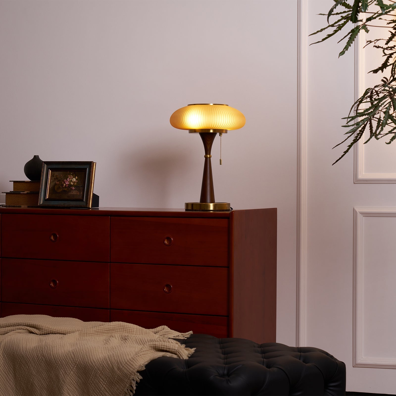 Orton Wood Vintage Table Lamp - Letslighting