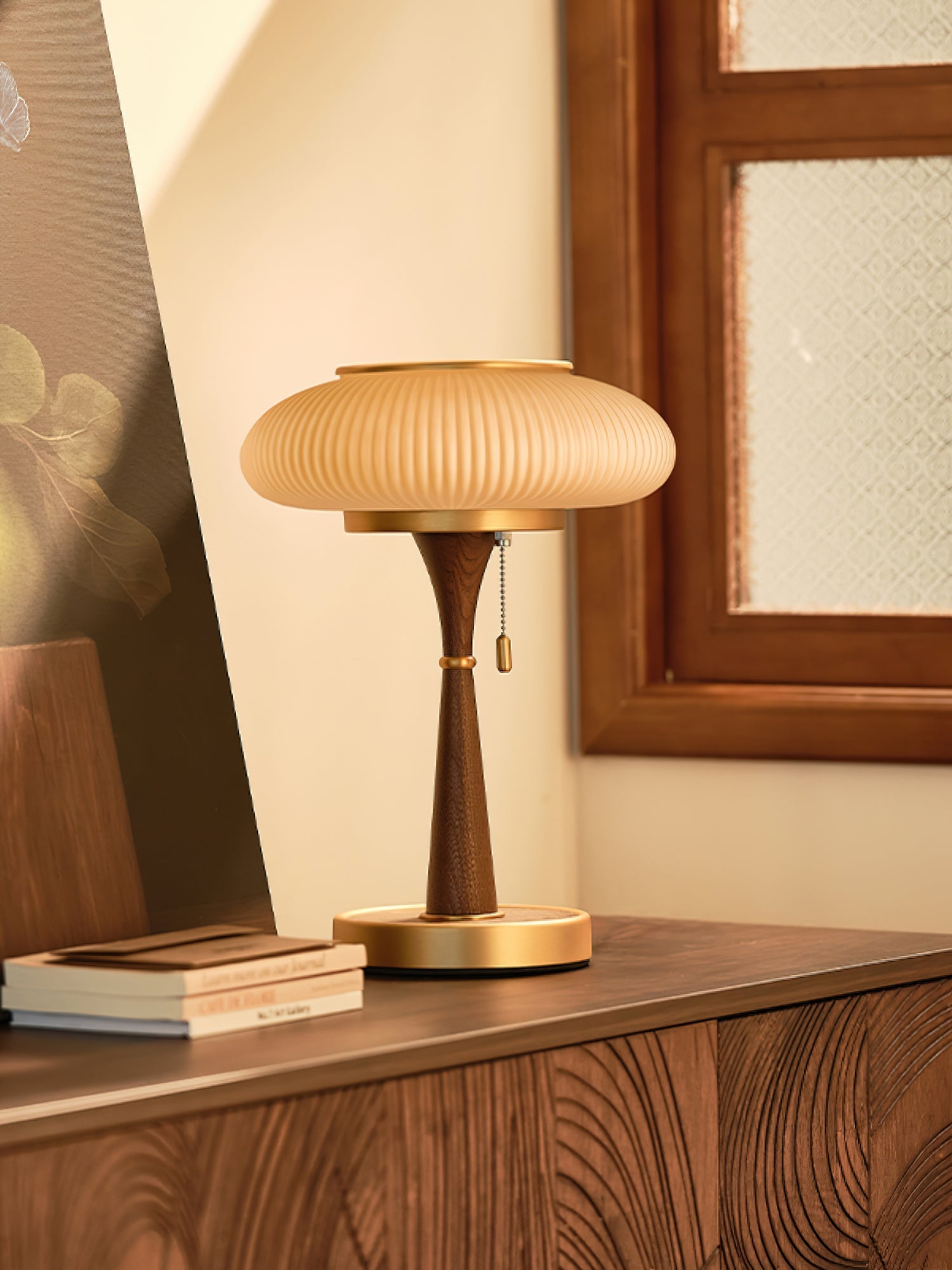 Orton Wood Vintage Table Lamp - Letslighting