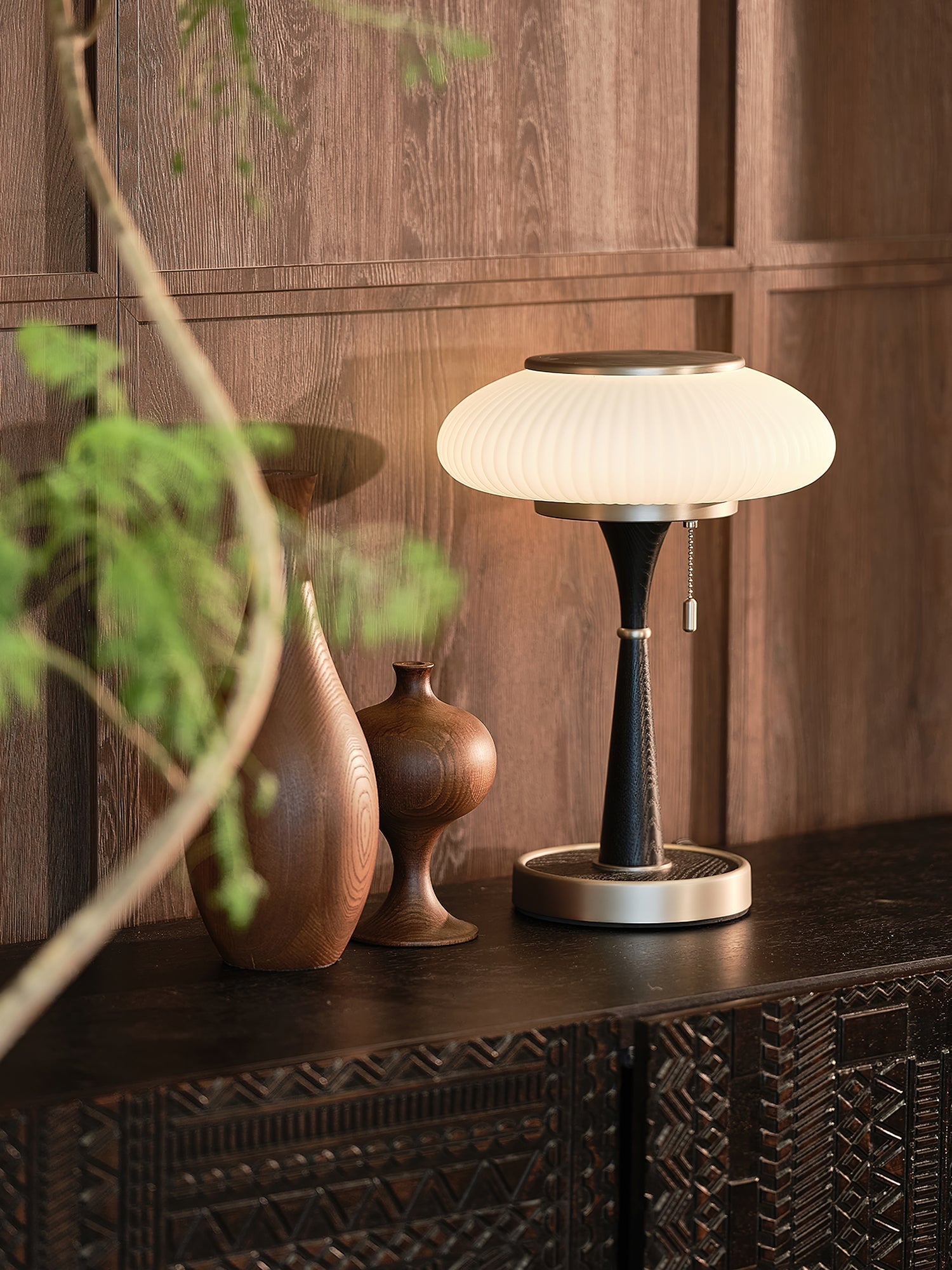 Orton Wood Vintage Table Lamp - Letslighting