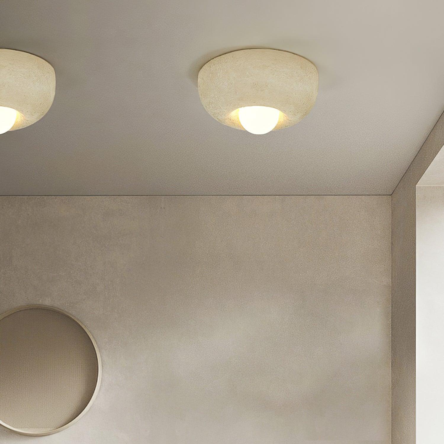 Mauro Ceiling Light Natural Texture Soft Lighting - Letslighting
