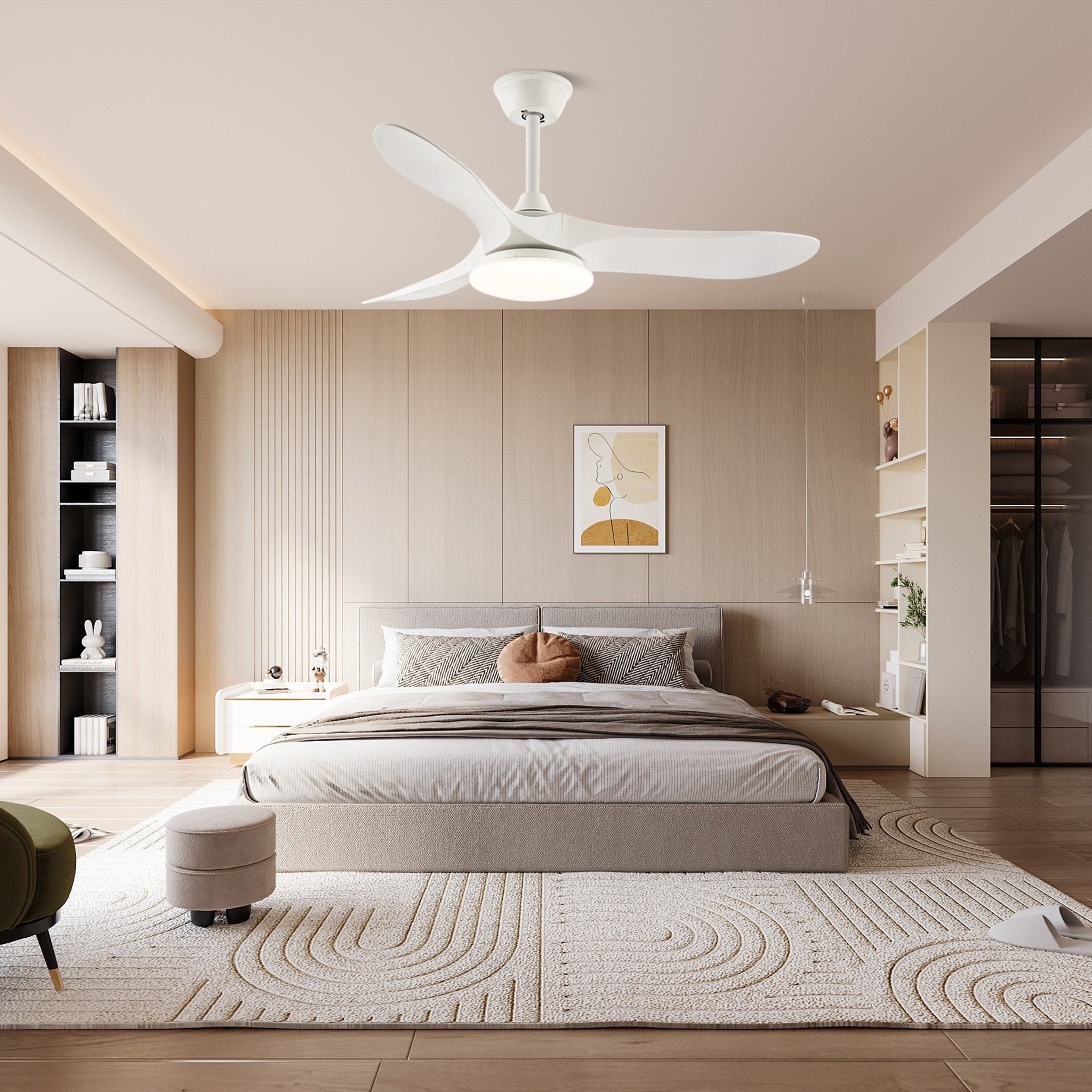 Elora Minimalist Ceiling Fan Light - Letslighting