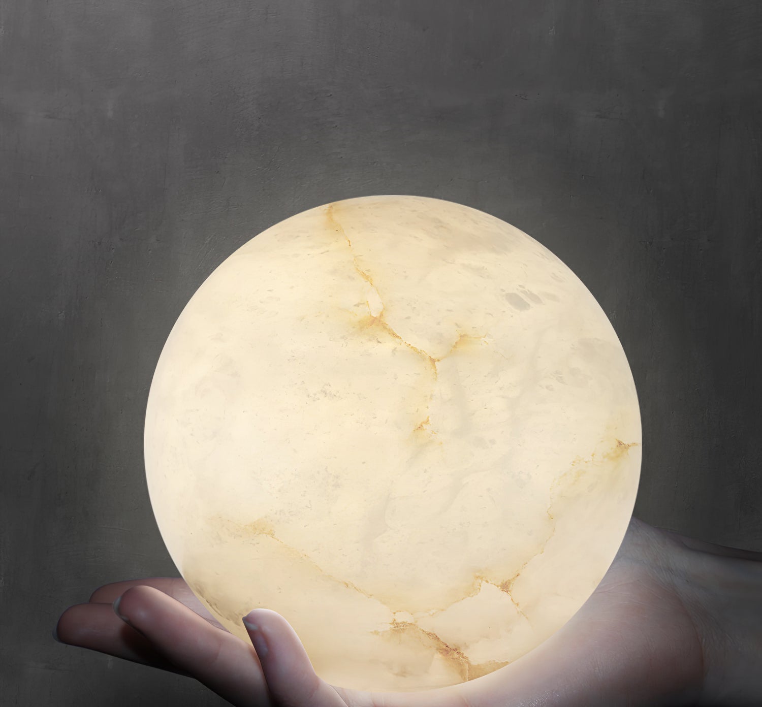Erich Chandelier Alabaster Globe Elegance - Letslighting