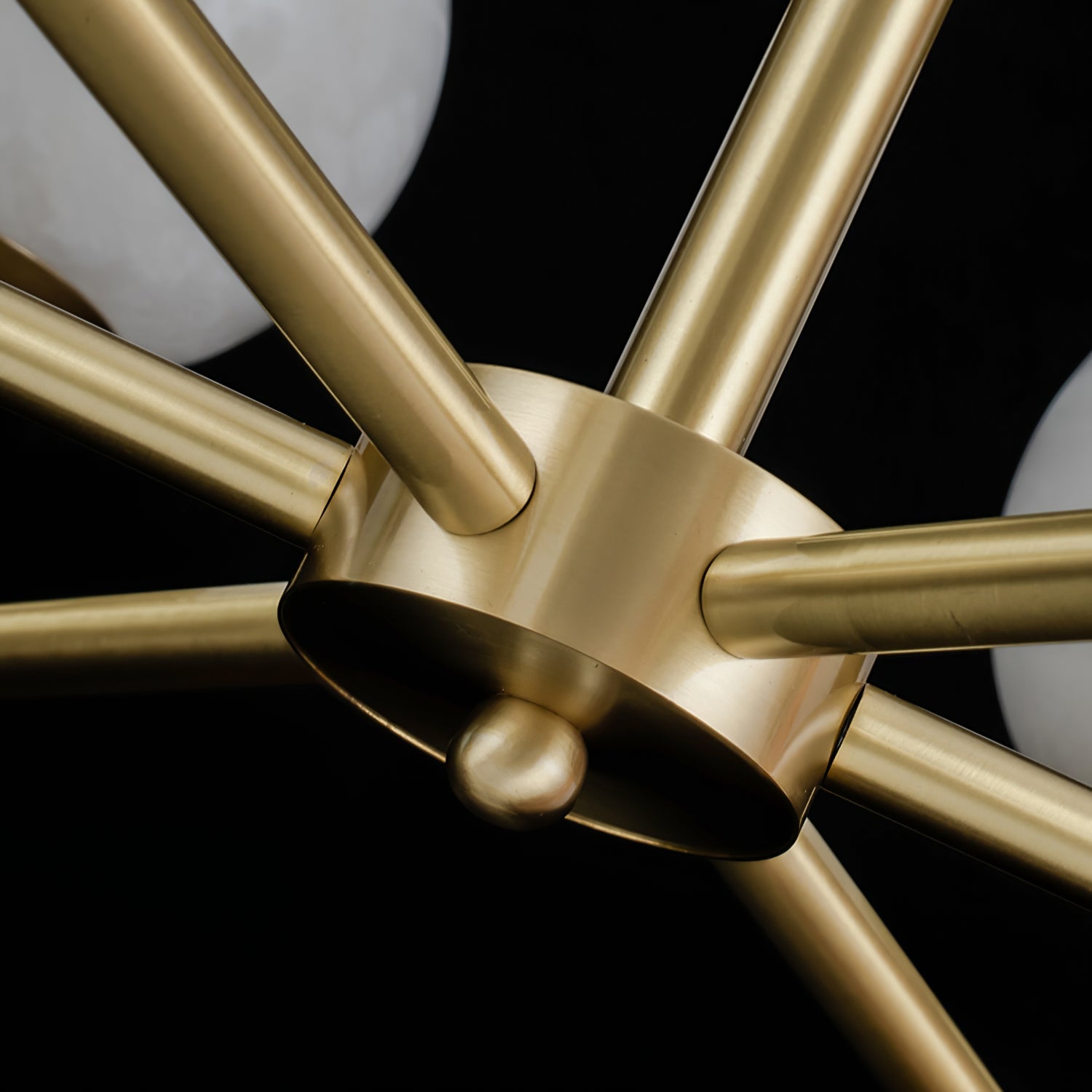 Erich Chandelier Alabaster Globe Elegance - Letslighting