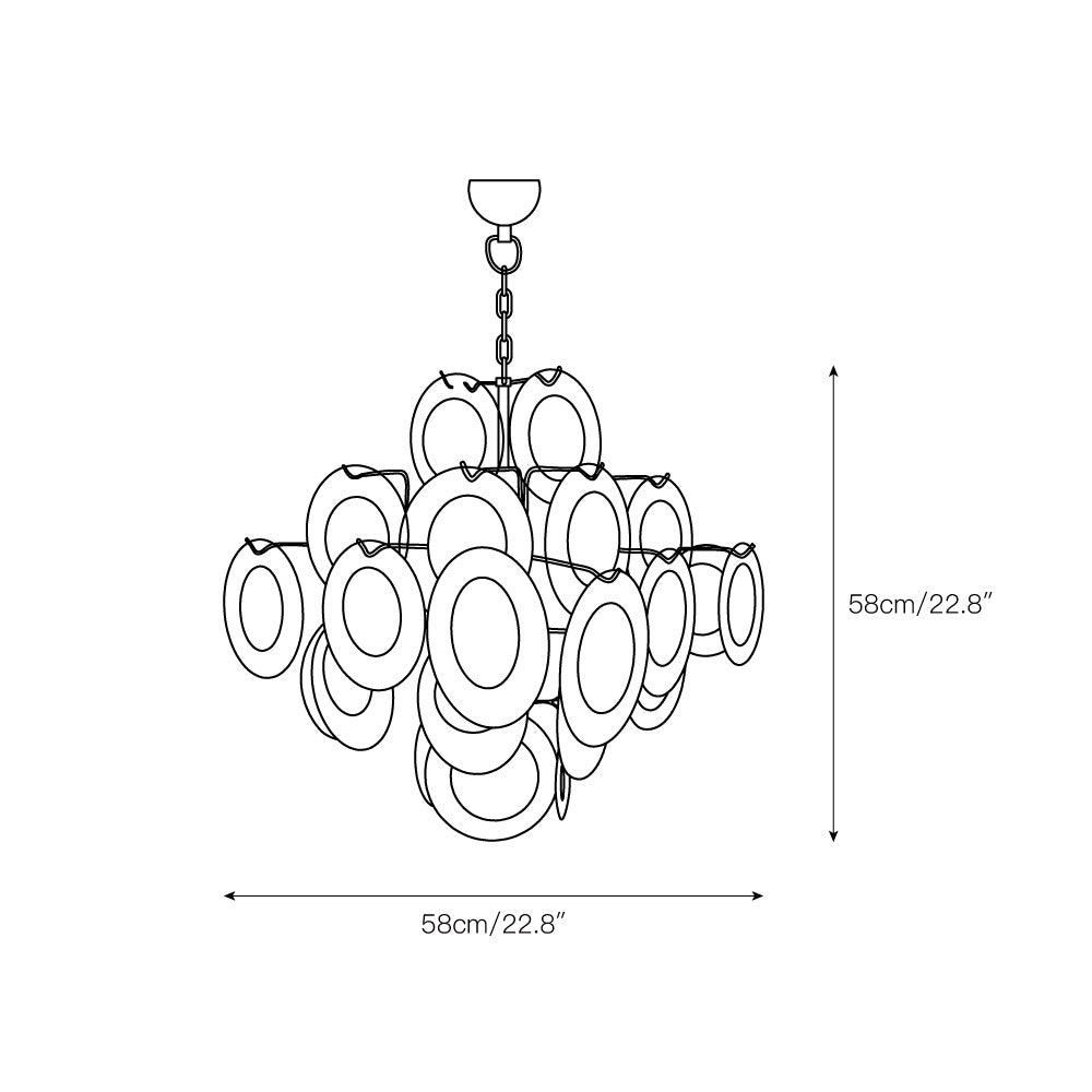 Evvinos Individual Creativity Glass Chandelier - Letslighting