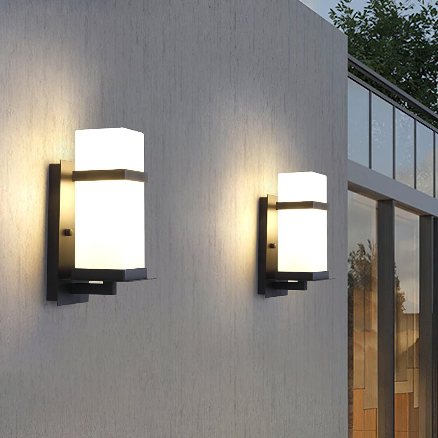 Ishaaris Modern Minimalist Outdoor Glass Wall Light - Letslighting