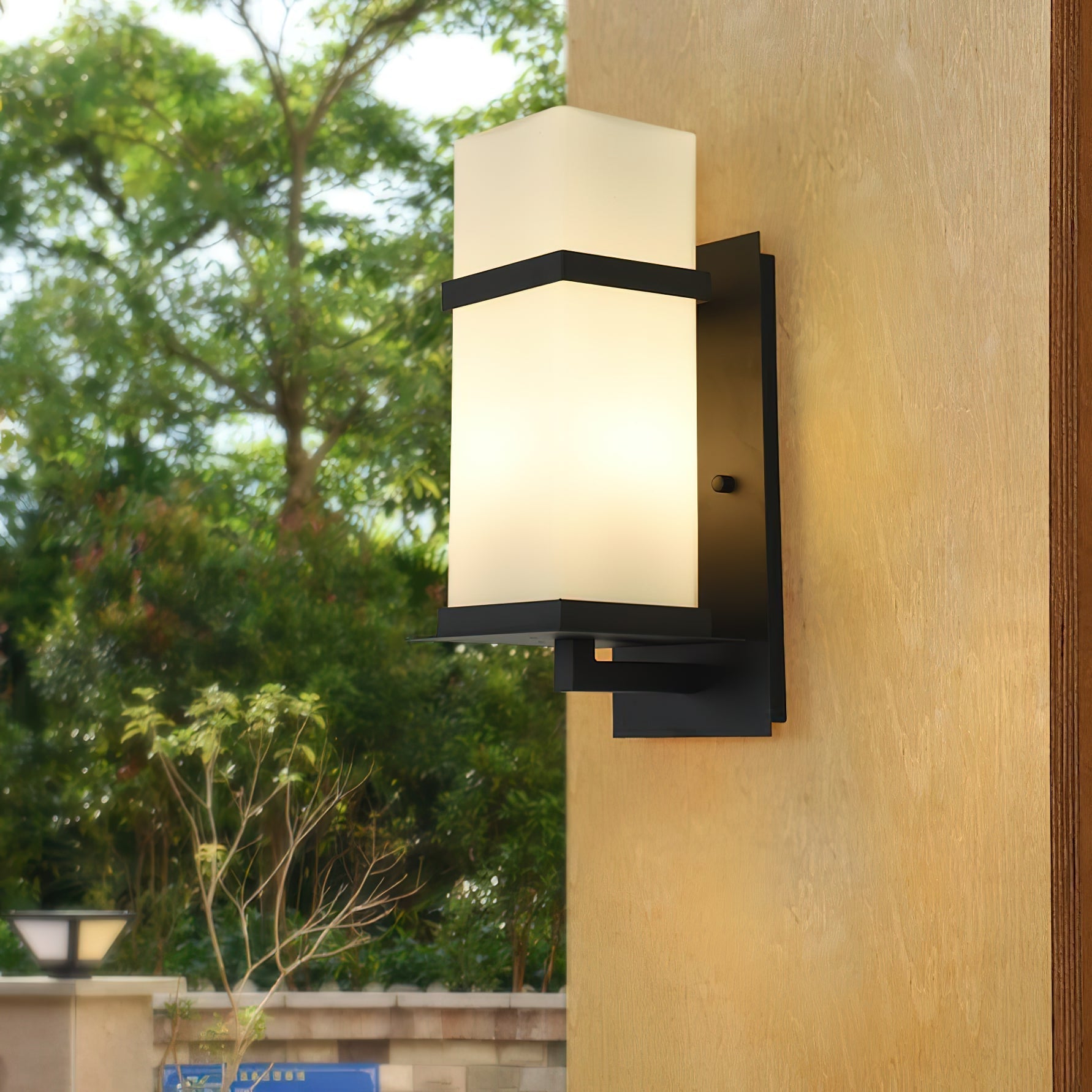 Ishaaris Modern Minimalist Outdoor Glass Wall Light - Letslighting