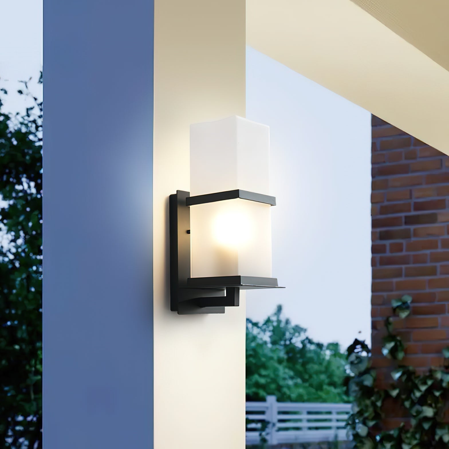 Ishaaris Modern Minimalist Outdoor Glass Wall Light - Letslighting