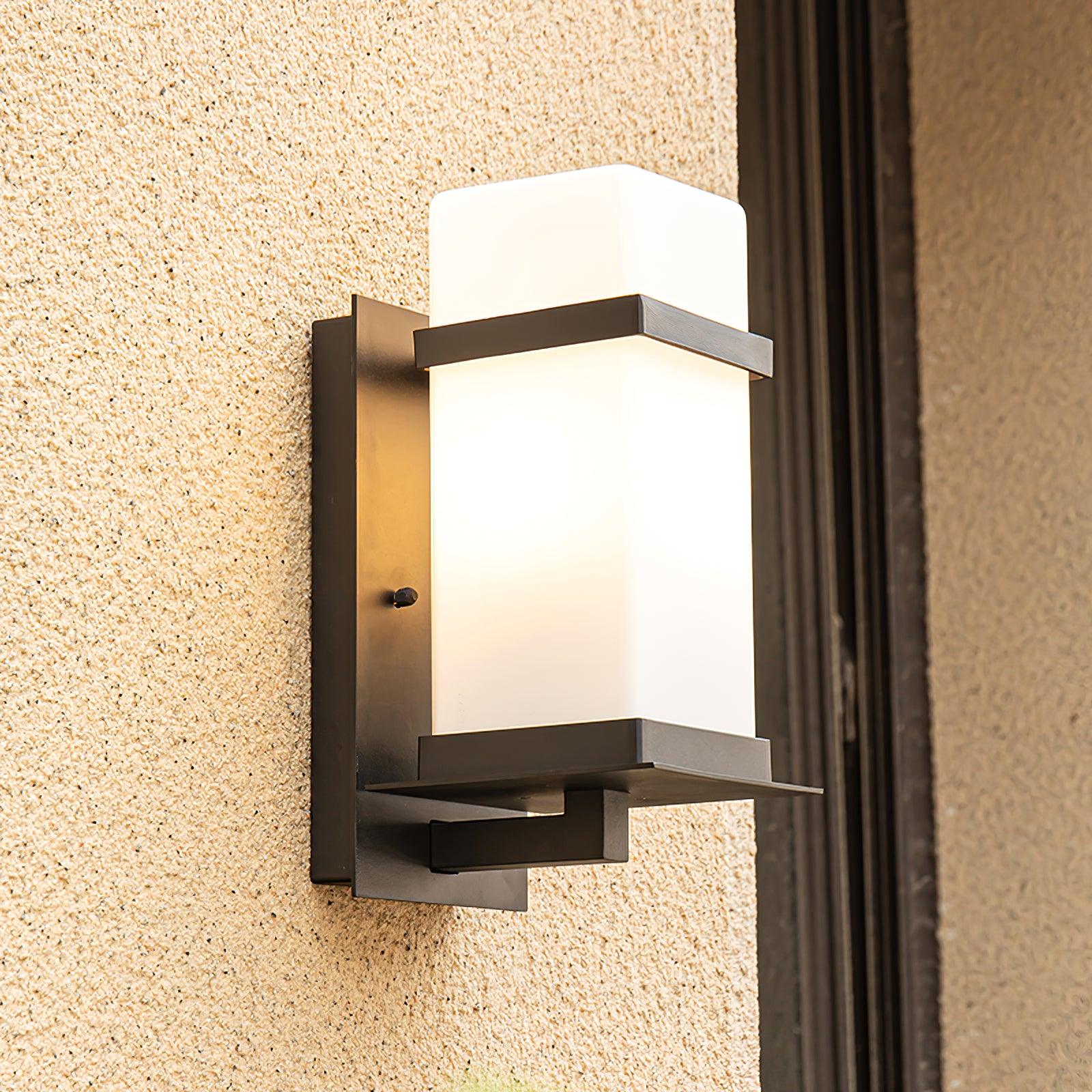 Linea Nordic Art Glass Outdoor Wall Light - Letslighting