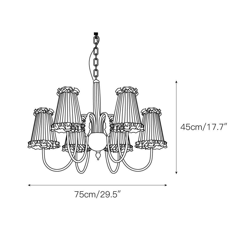 Ervaren Vintage Postmodern Luxury Fabric Chandelier - Letslighting