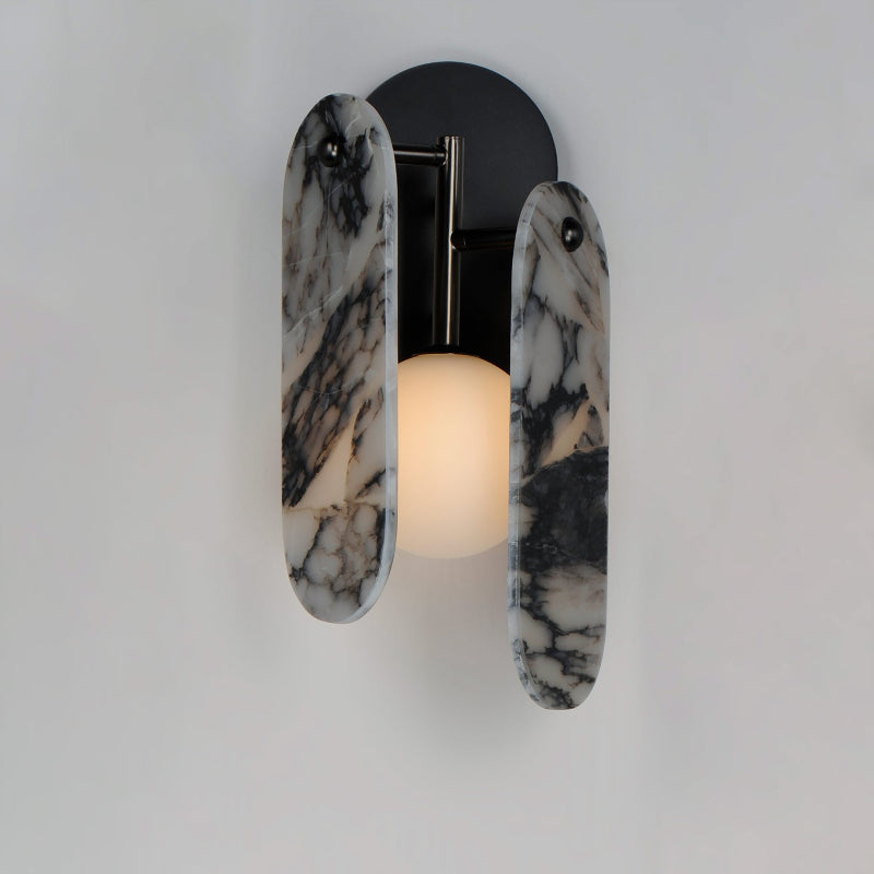 Lysolila Modern Minimalist Marble Glass Wall Lamp - Letslighting