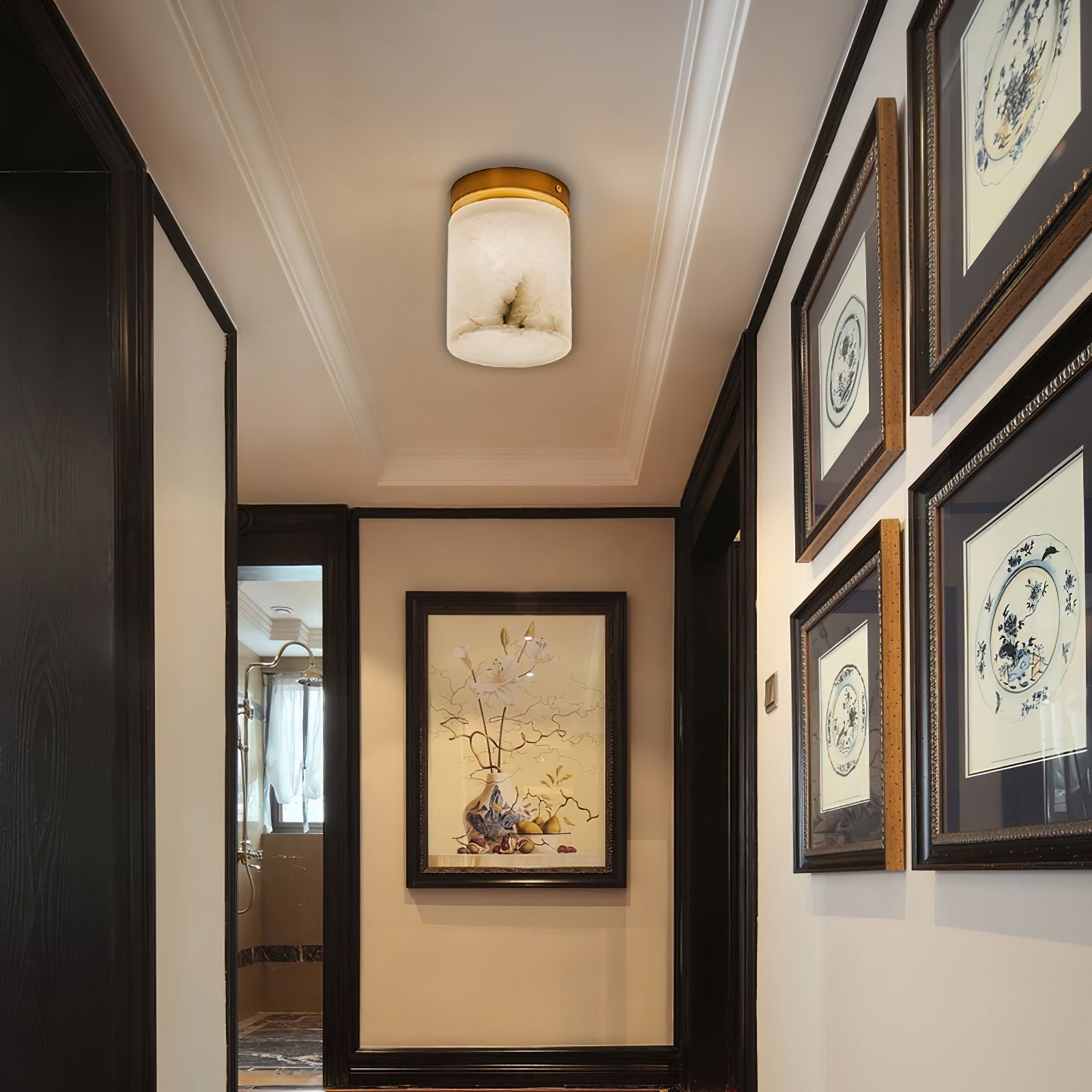 Cedoria Modern Minimalist Alabaster Ceiling Light - Letslighting