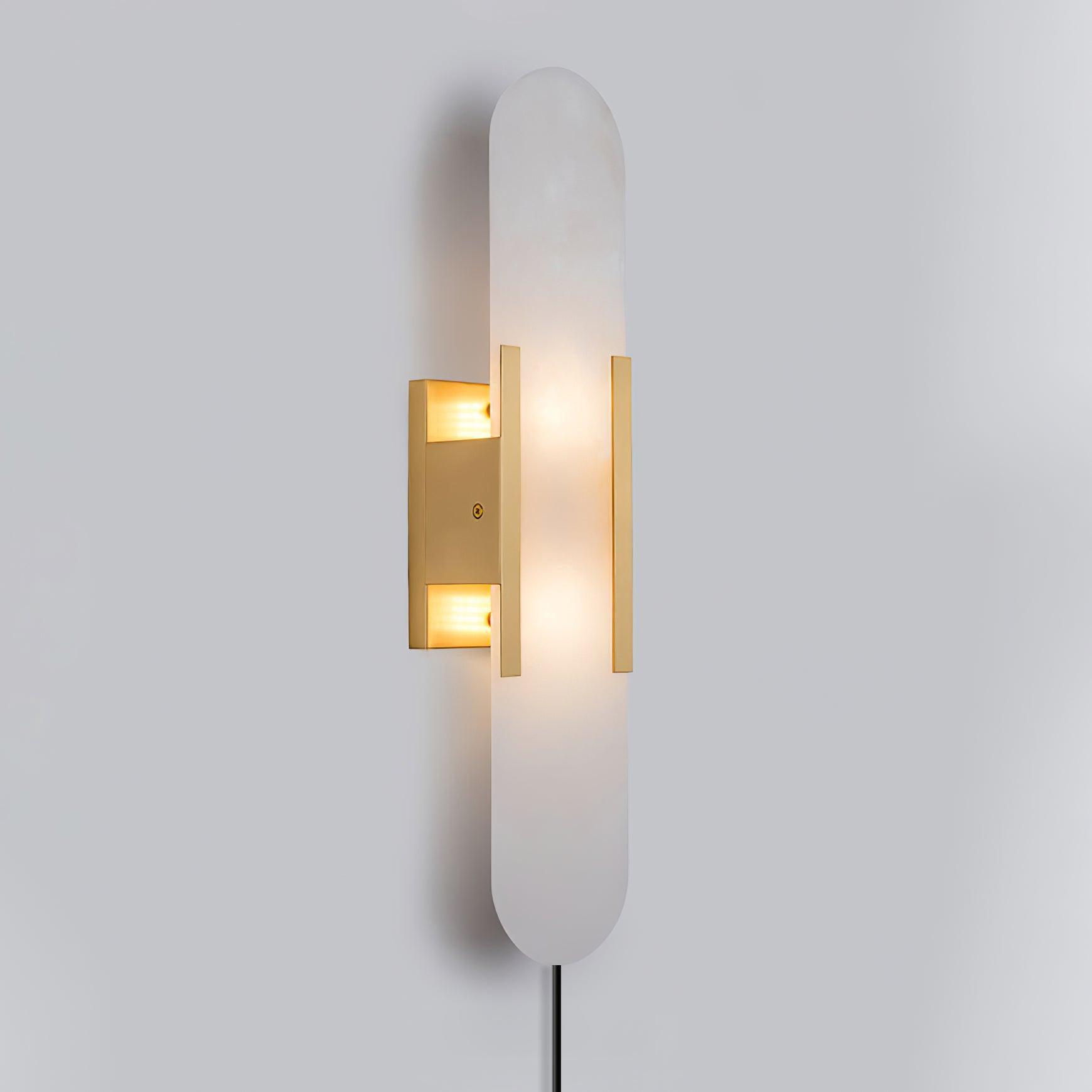 Corvina Oblong Alabaster Wall Light - Letslighting
