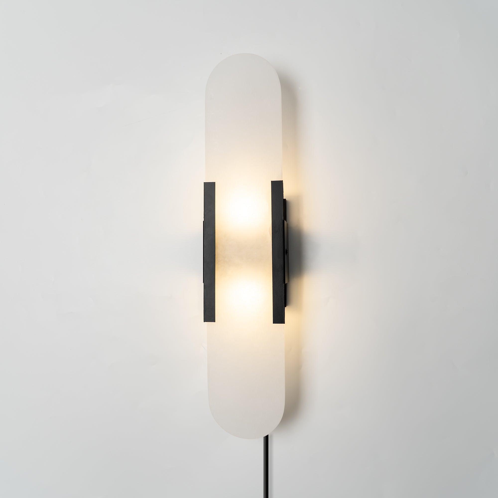 Corvina Oblong Alabaster Wall Light - Letslighting