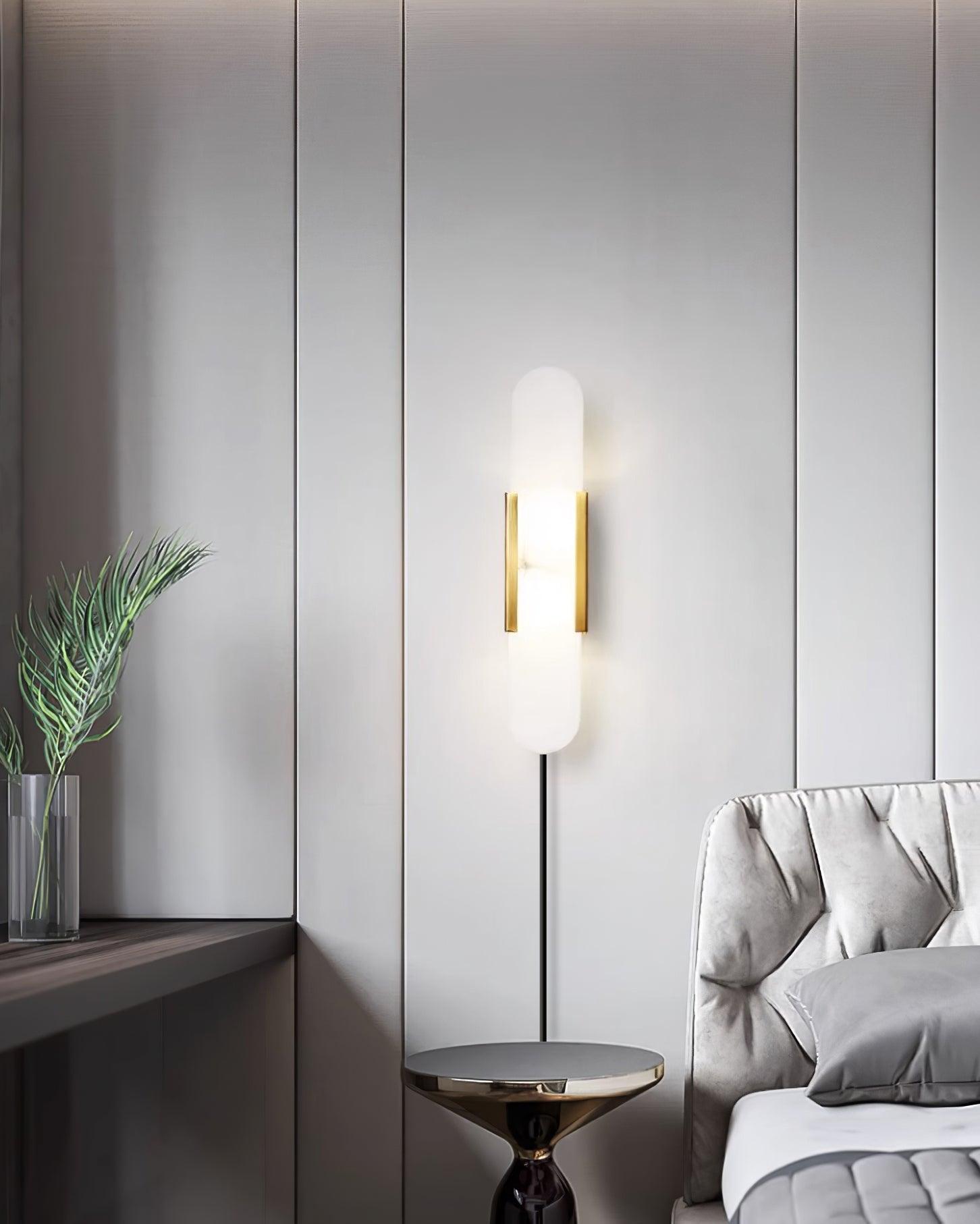 Corvina Oblong Alabaster Wall Light - Letslighting