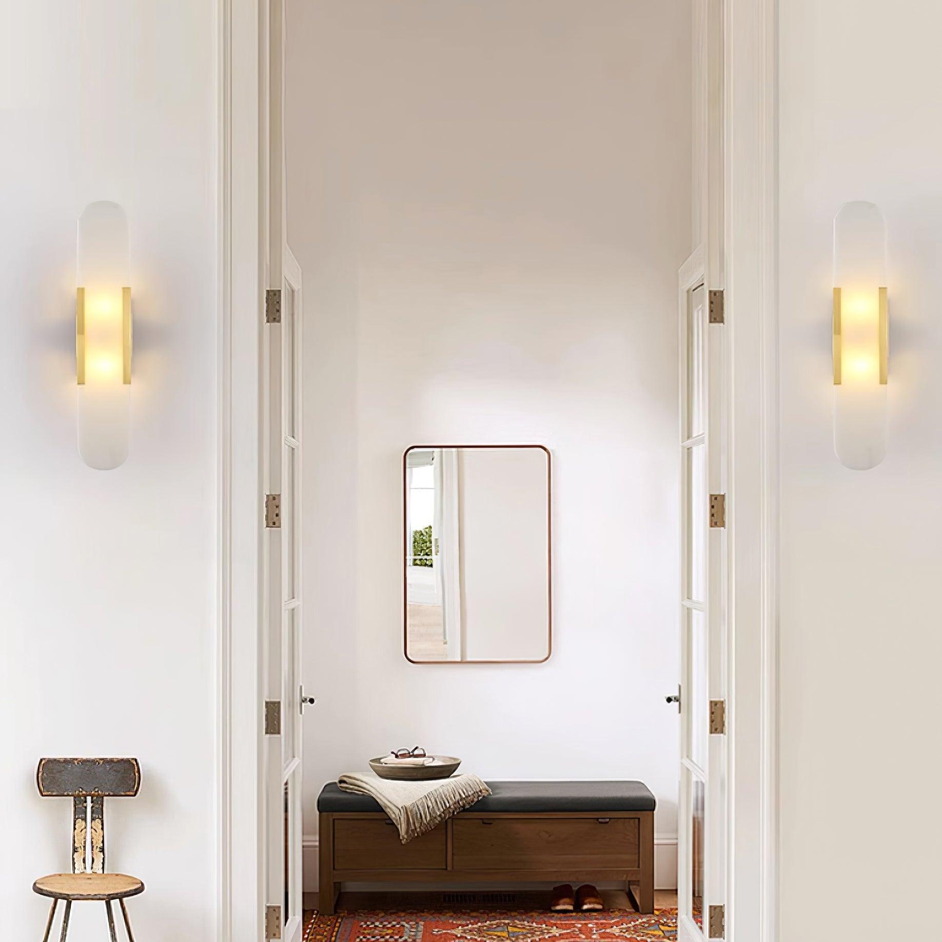 Corvina Oblong Alabaster Wall Light - Letslighting