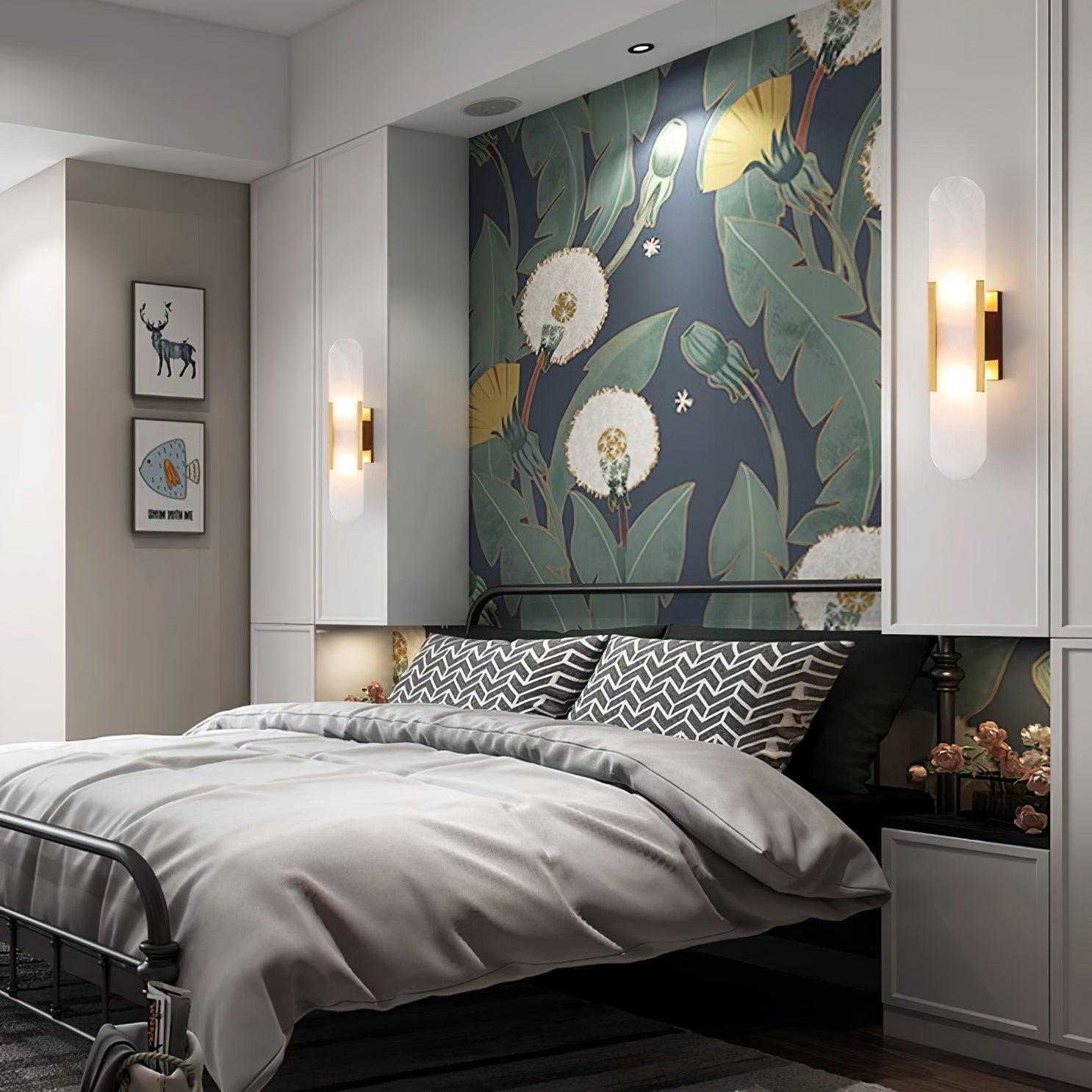 Corvina Oblong Alabaster Wall Light - Letslighting