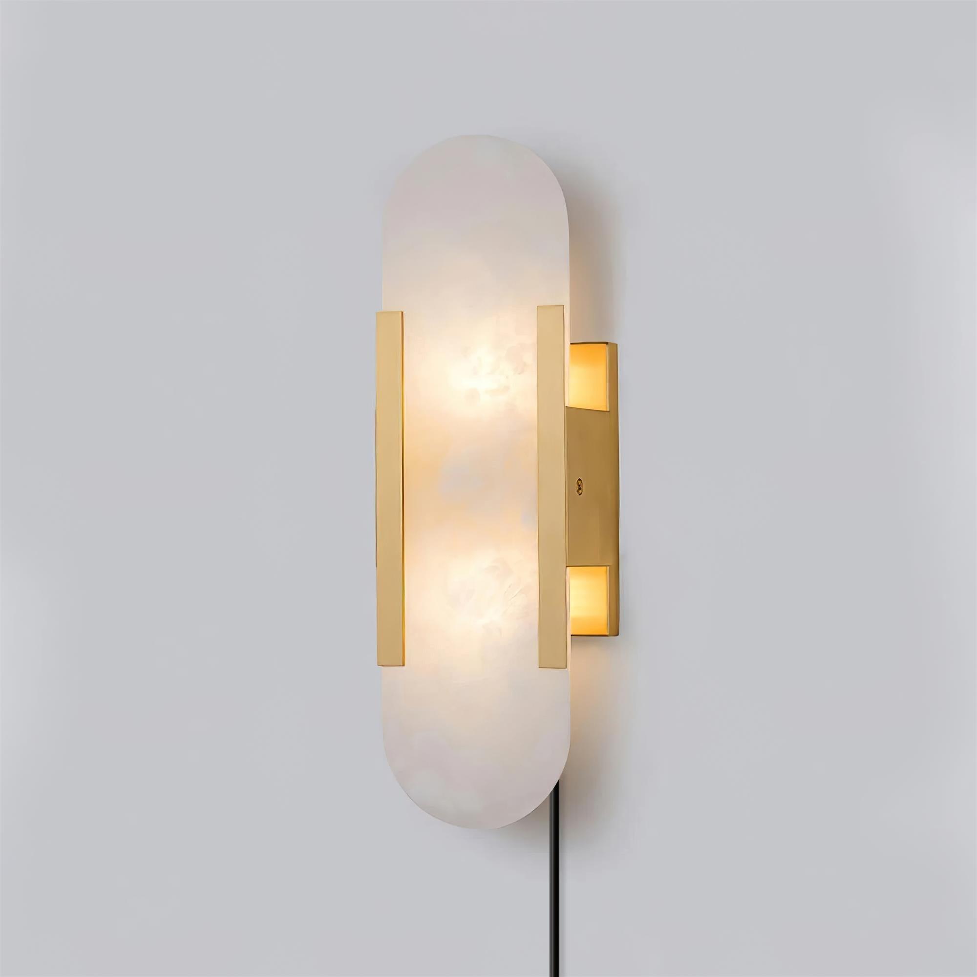 Corvina Oblong Alabaster Wall Light - Letslighting