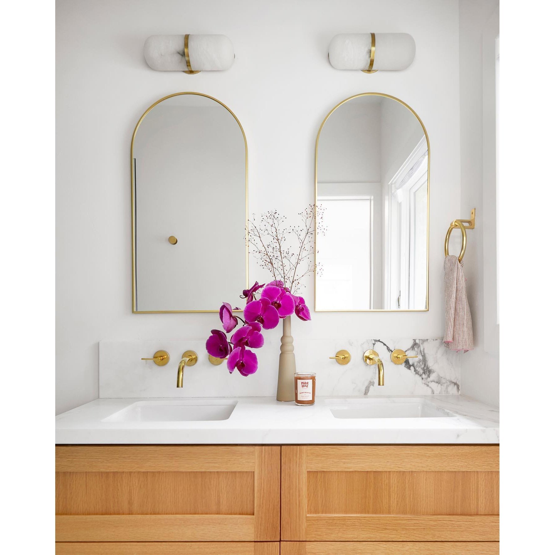 Symirel Modern Minimalist Pill Form Alabaster Sconce Wall Lamp - Letslighting