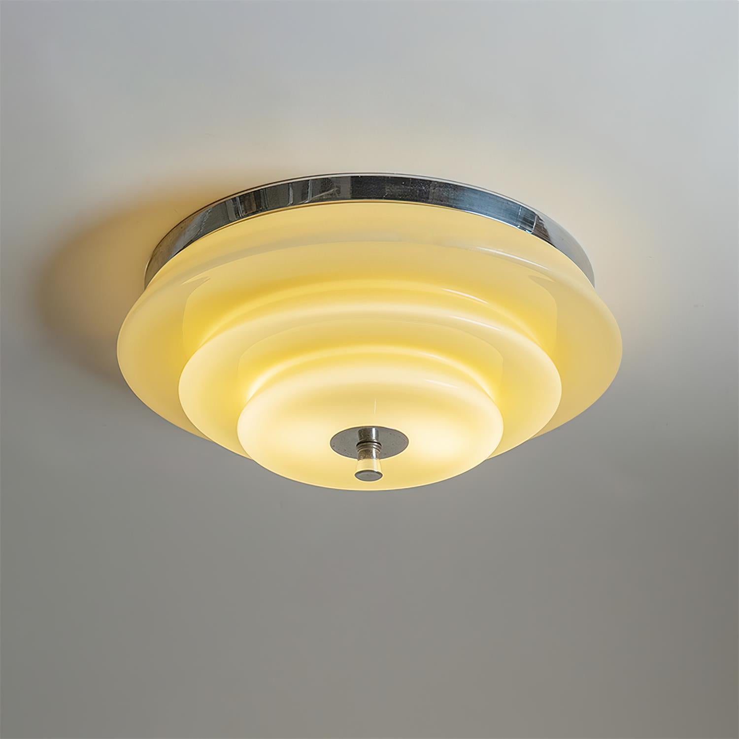 Mellow Ceiling Lamp with Tiered Ripple Form - Letslighting
