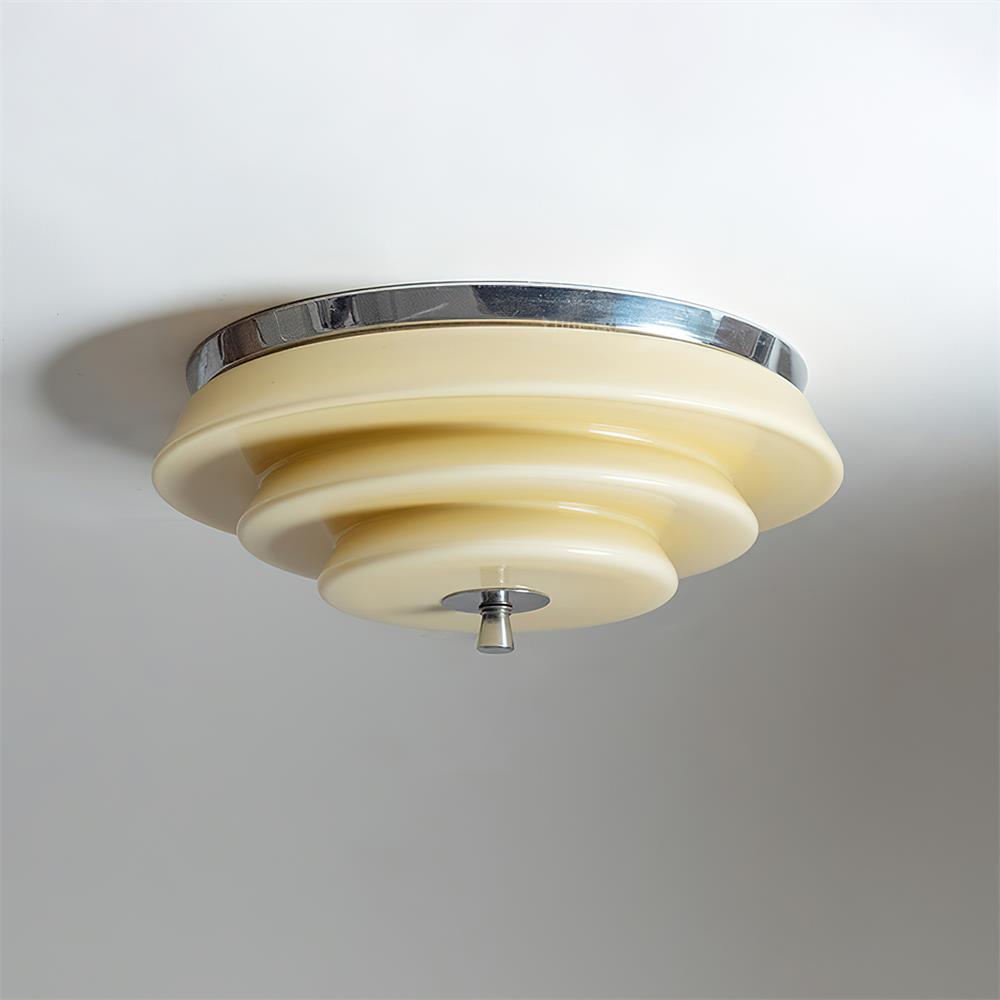 Mellow Ceiling Lamp with Tiered Ripple Form - Letslighting