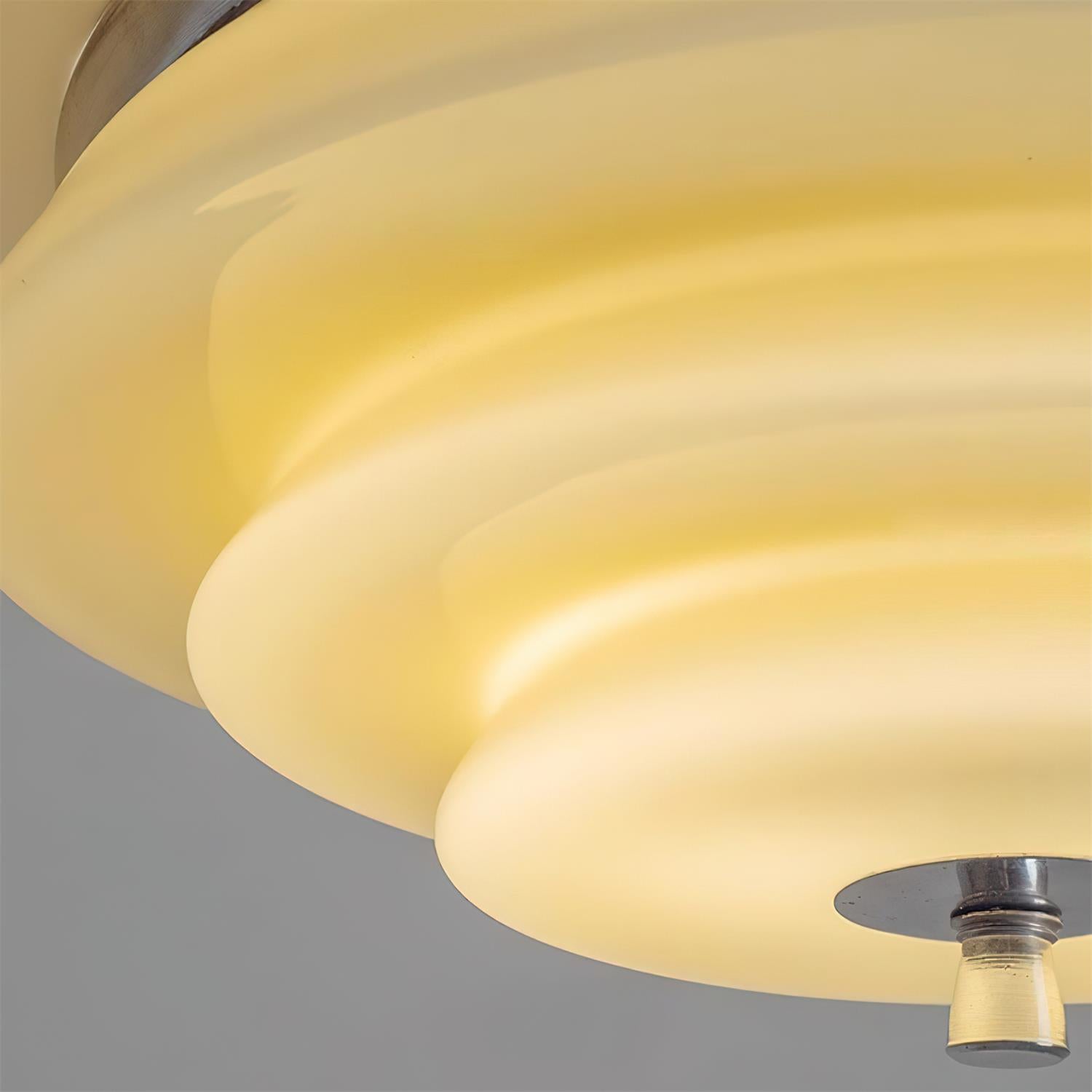 Mellow Ceiling Lamp with Tiered Ripple Form - Letslighting