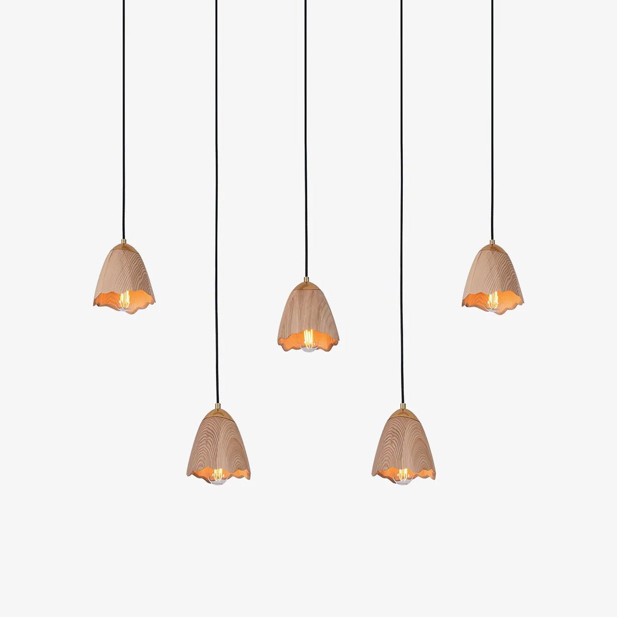 Ilvenel Modern Minimalist Bell Wood Pendant Lamp - Letslighting