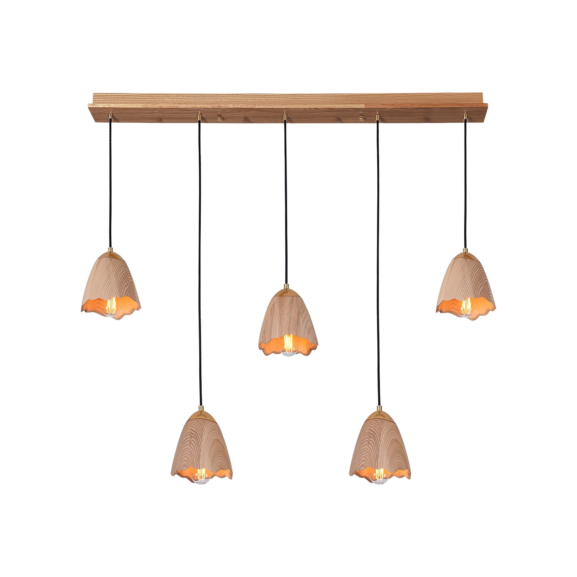 Ilvenel Modern Minimalist Bell Wood Pendant Lamp - Letslighting