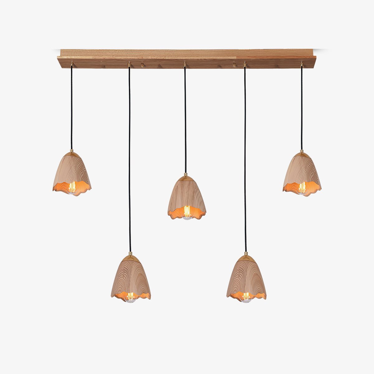 Ilvenel Modern Minimalist Bell Wood Pendant Lamp - Letslighting