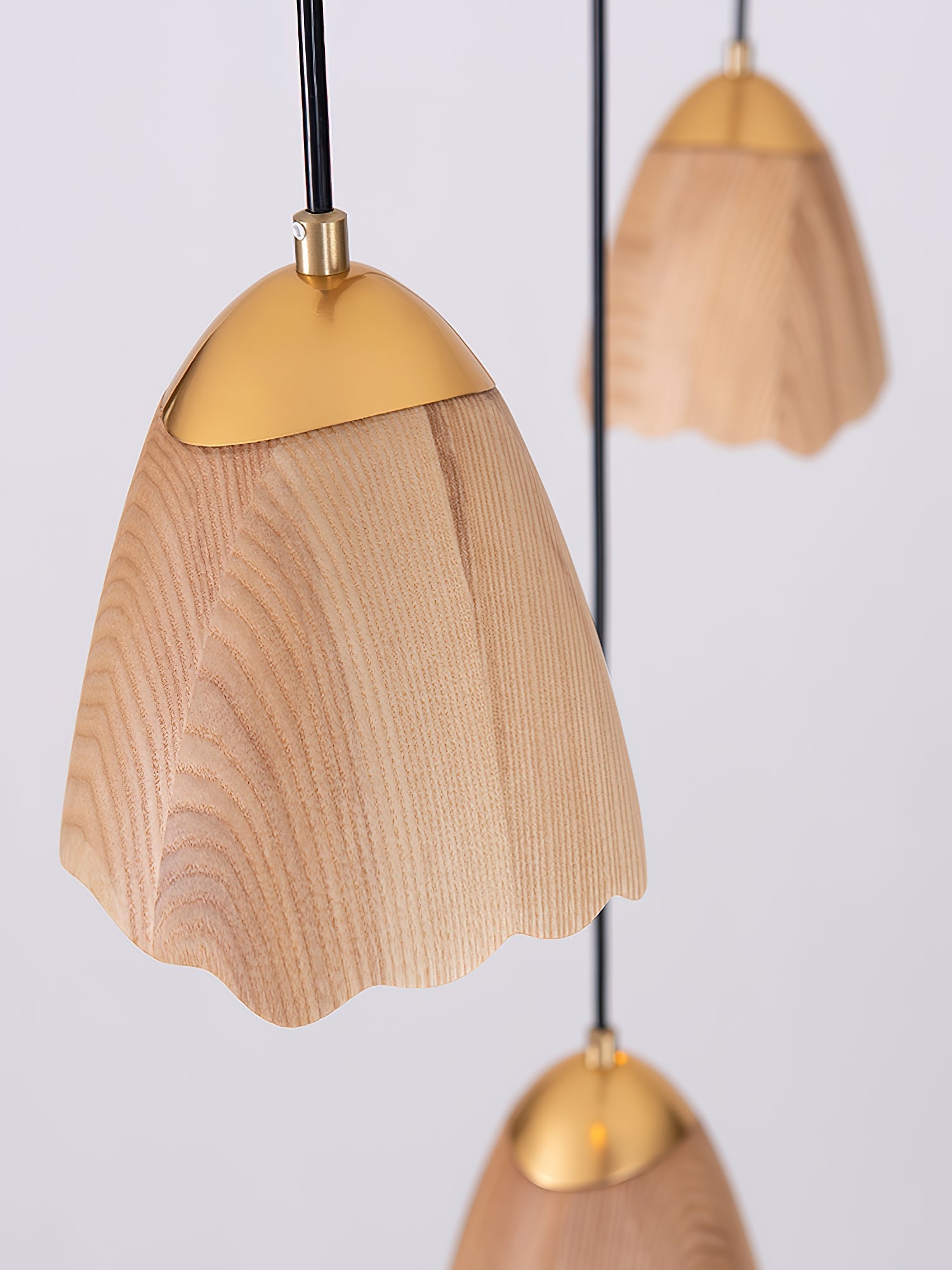 Ilvenel Modern Minimalist Bell Wood Pendant Lamp - Letslighting