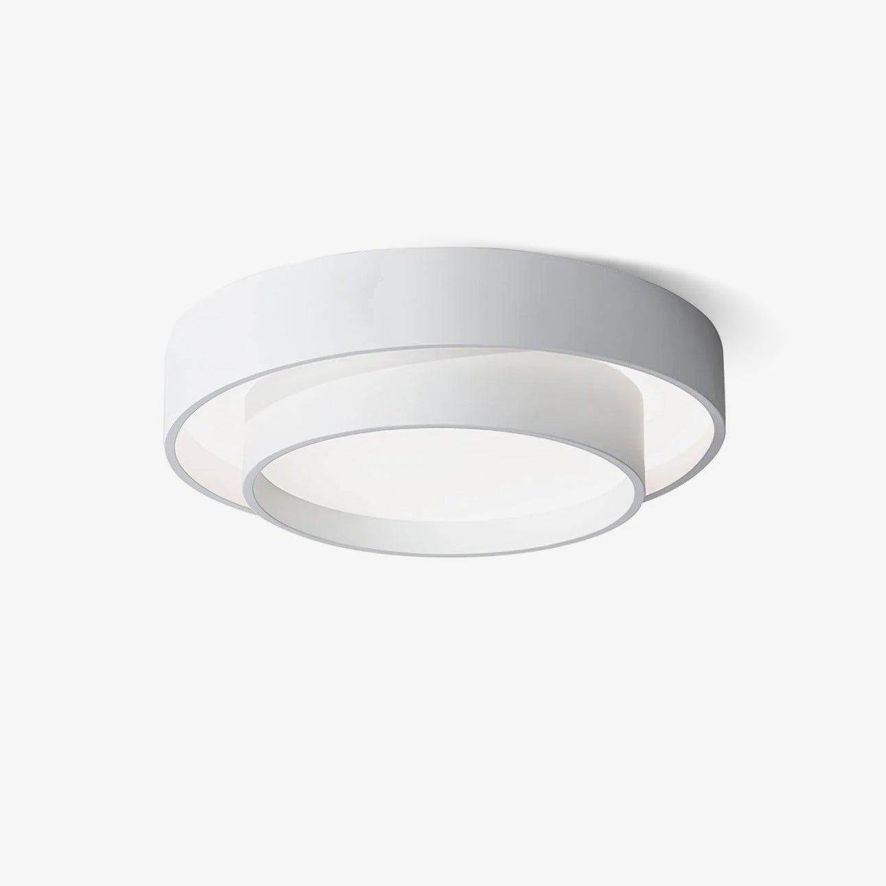 Arisha  Ceiling Lamp Double Ring  Gray&Black&White  Cylinder shape