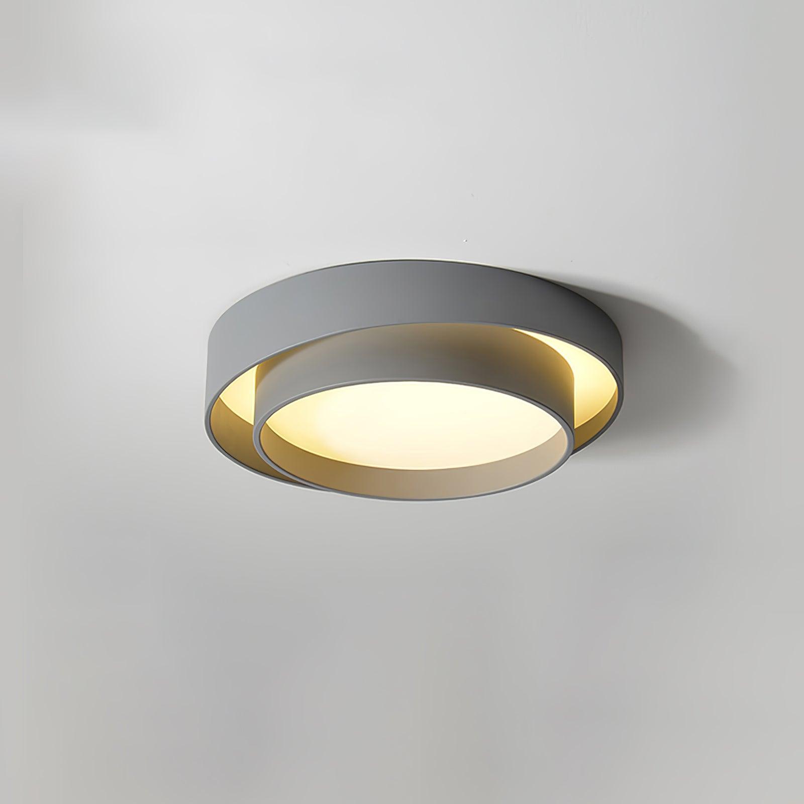 Lustra Ceiling Light Double Layers Modern Cylinder - Letslighting