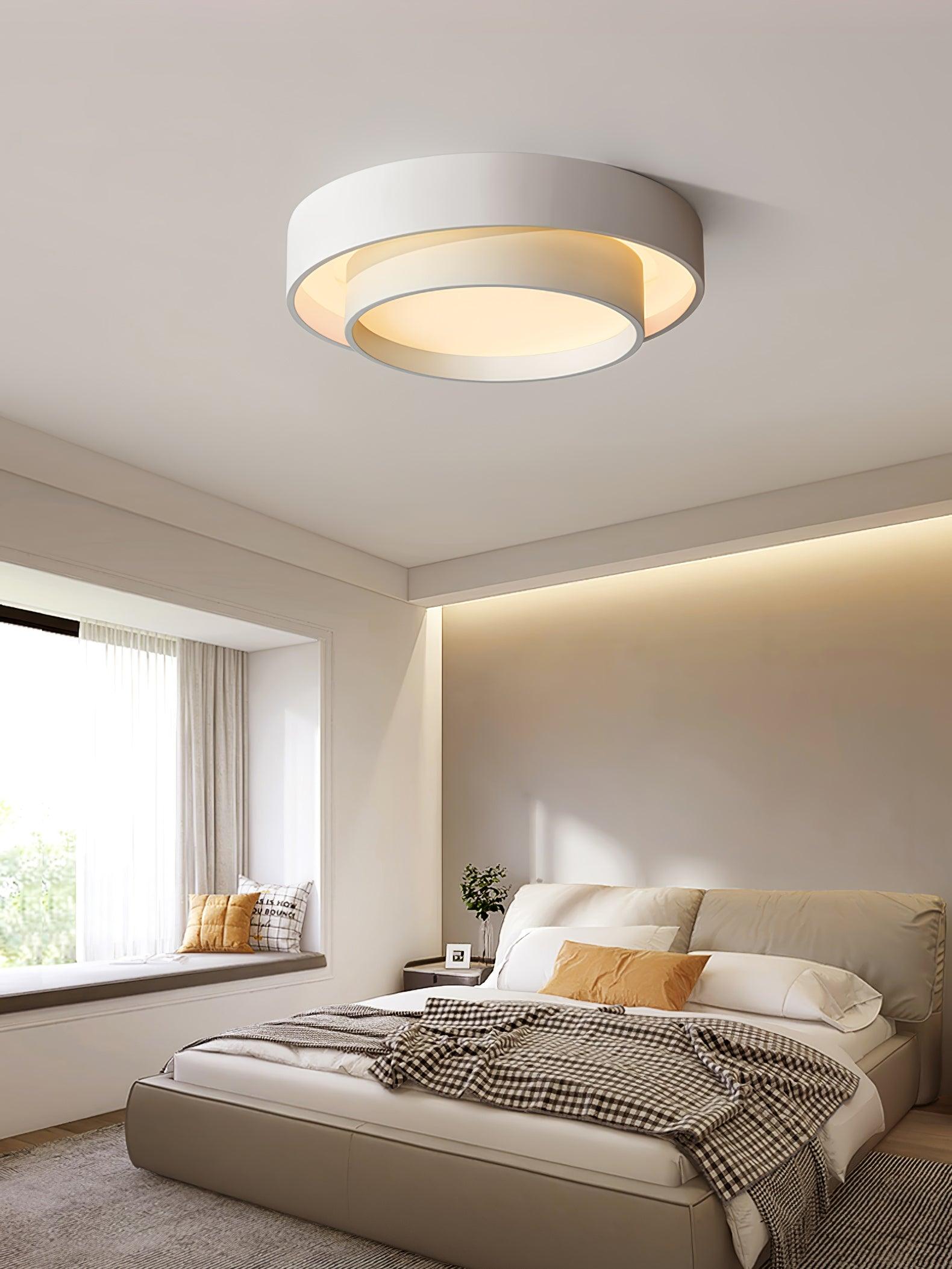Lustra Ceiling Light Double Layers Modern Cylinder - Letslighting