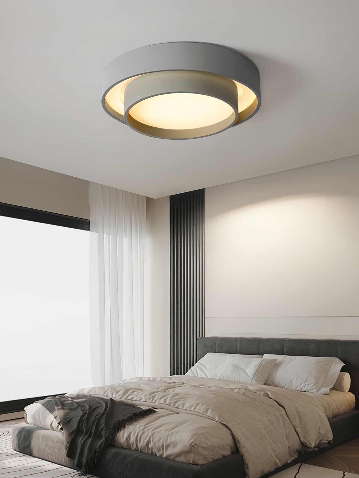 Lustra Ceiling Light Double Layers Modern Cylinder - Letslighting