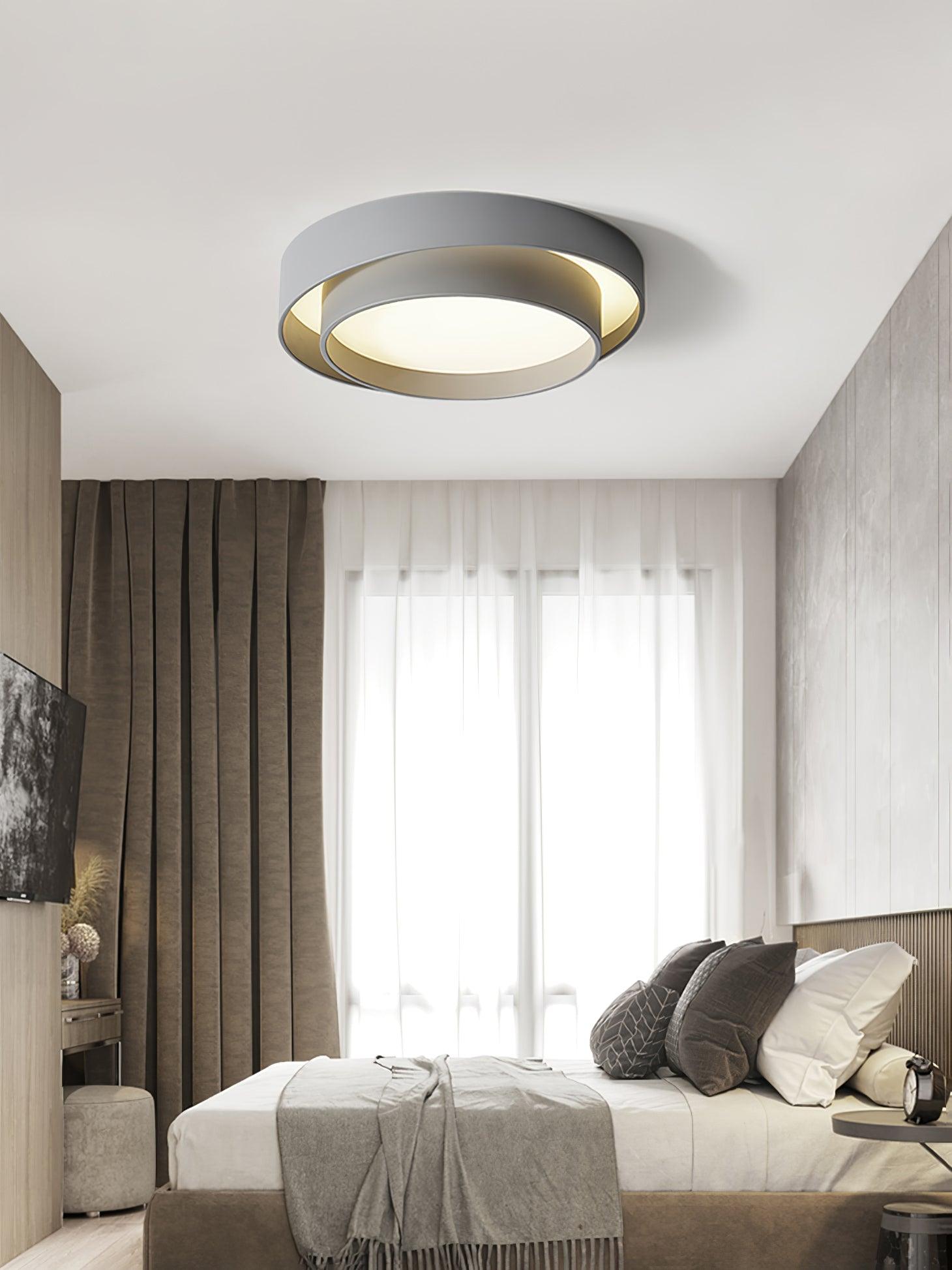 Lustra Ceiling Light Double Layers Modern Cylinder - Letslighting