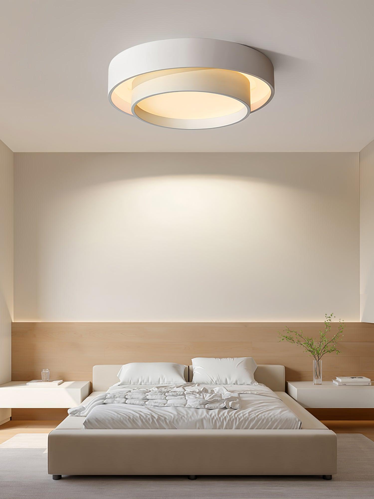 Lustra Ceiling Light Double Layers Modern Cylinder - Letslighting