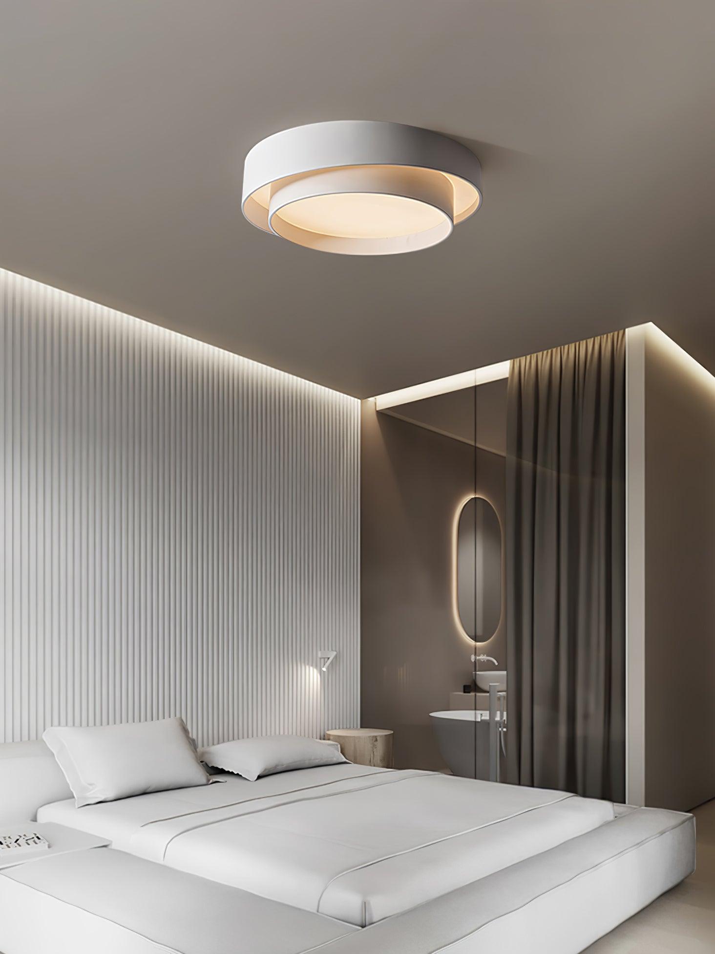 Lustra Ceiling Light Double Layers Modern Cylinder - Letslighting