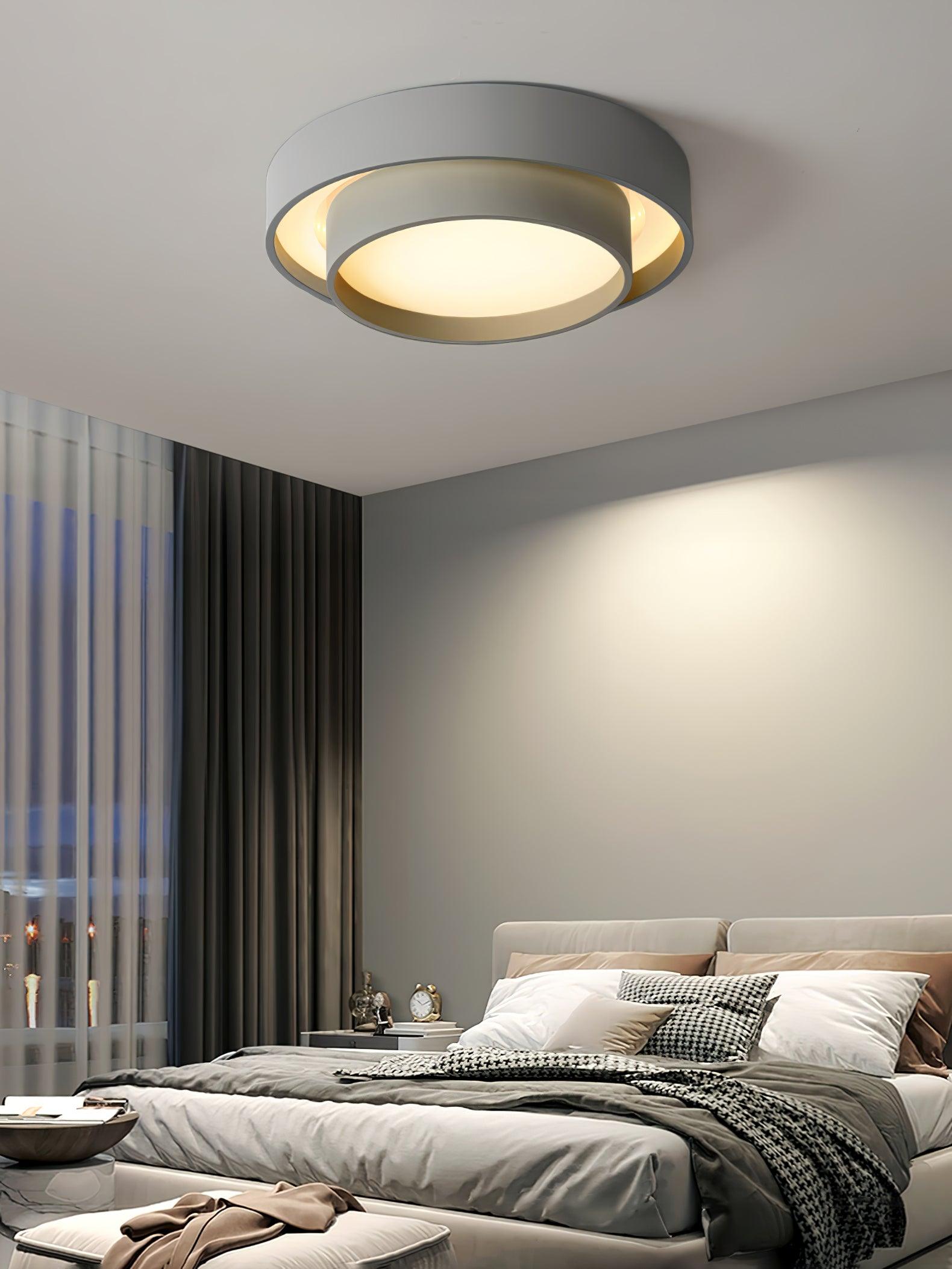 Lustra Ceiling Light Double Layers Modern Cylinder - Letslighting