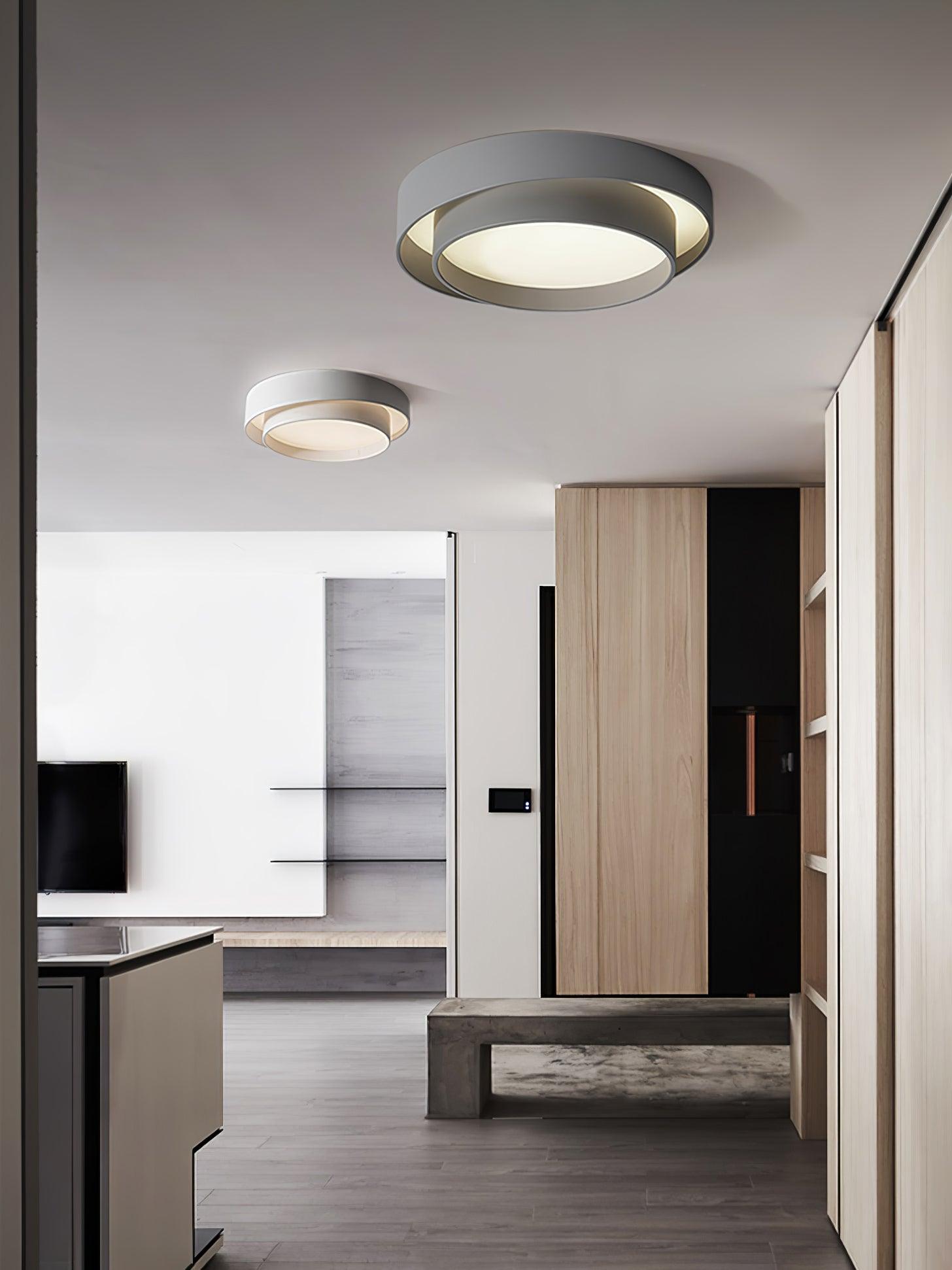Lustra Ceiling Light Double Layers Modern Cylinder - Letslighting