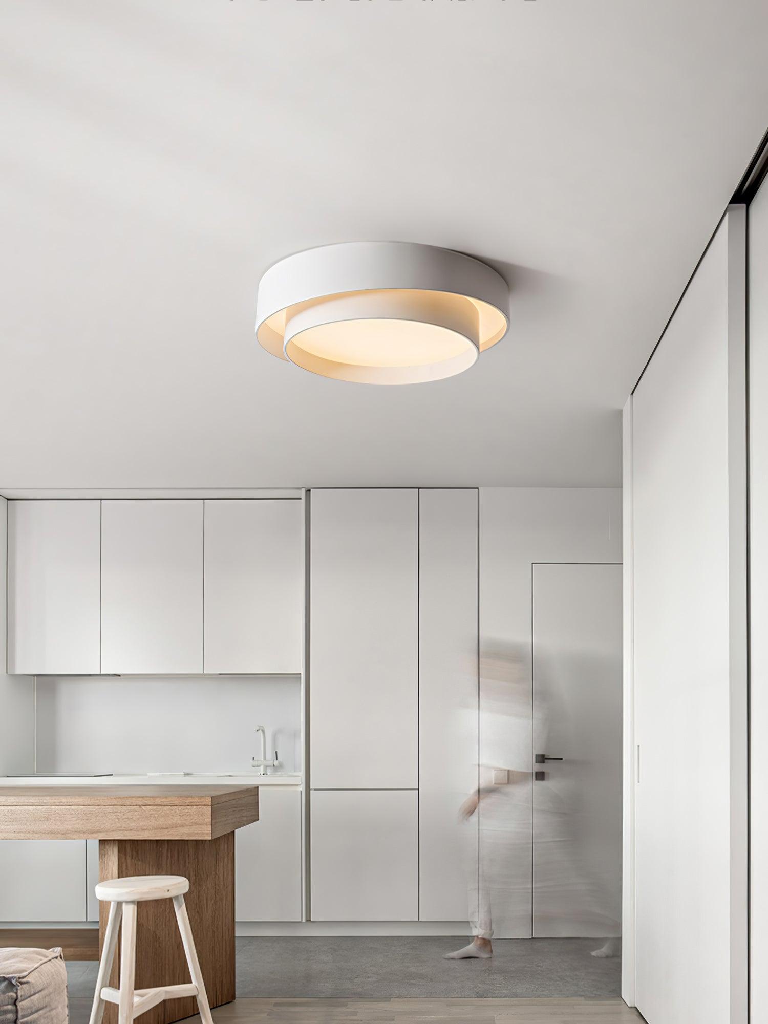 Lustra Ceiling Light Double Layers Modern Cylinder - Letslighting