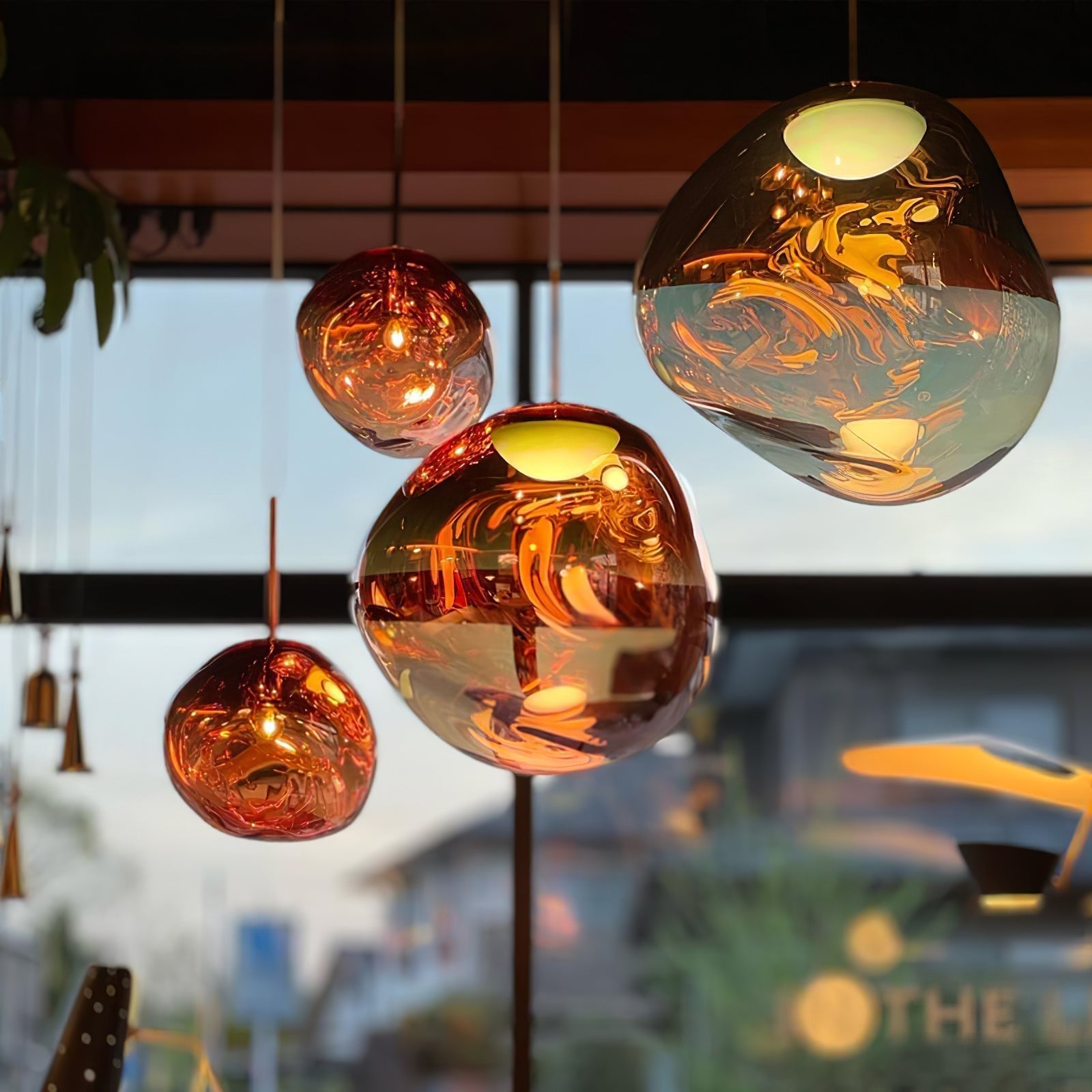 Solara Pendant Lamp Blown Glass Irregular Cluster Sculptural - Letslighting
