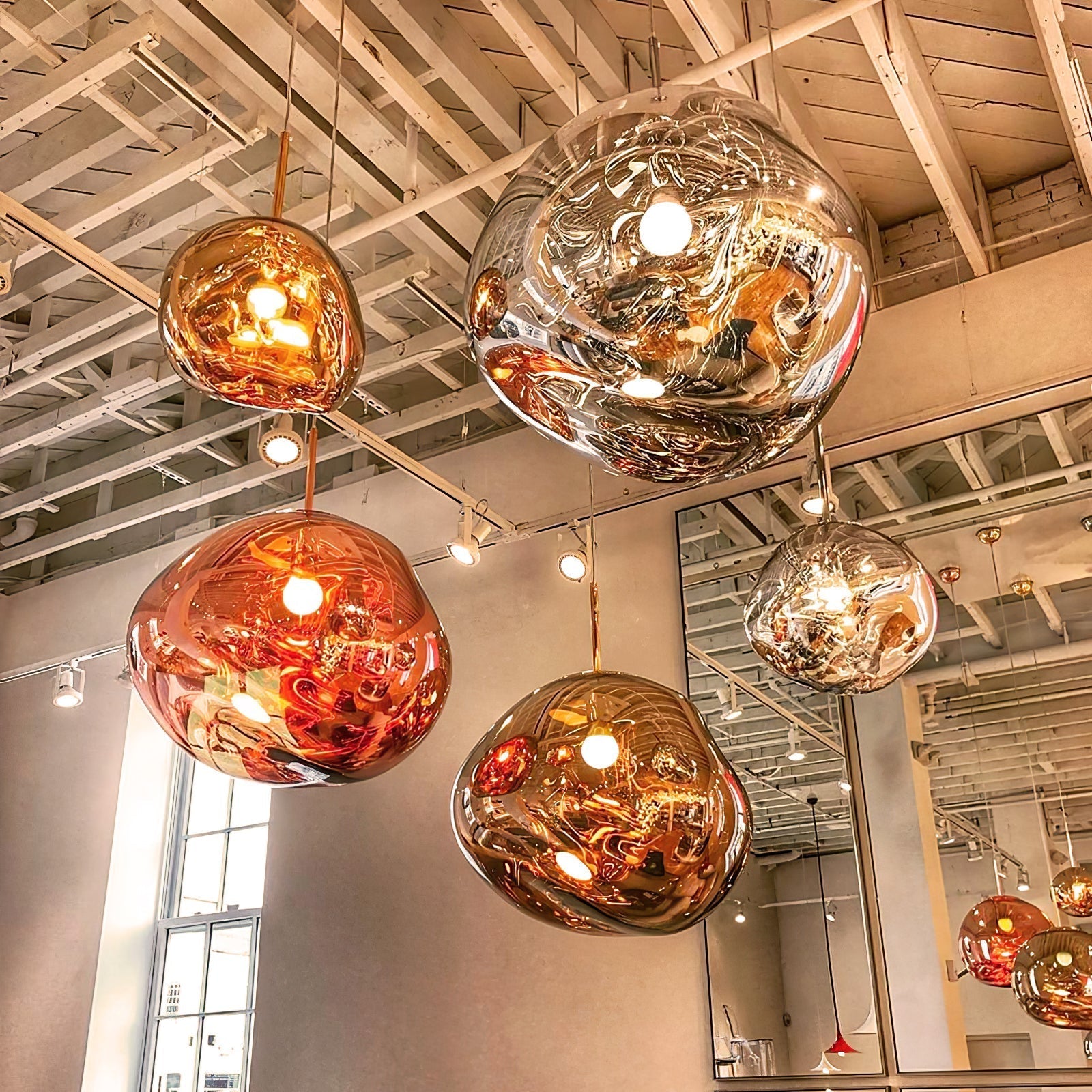 Solara Pendant Lamp Blown Glass Irregular Cluster Sculptural - Letslighting