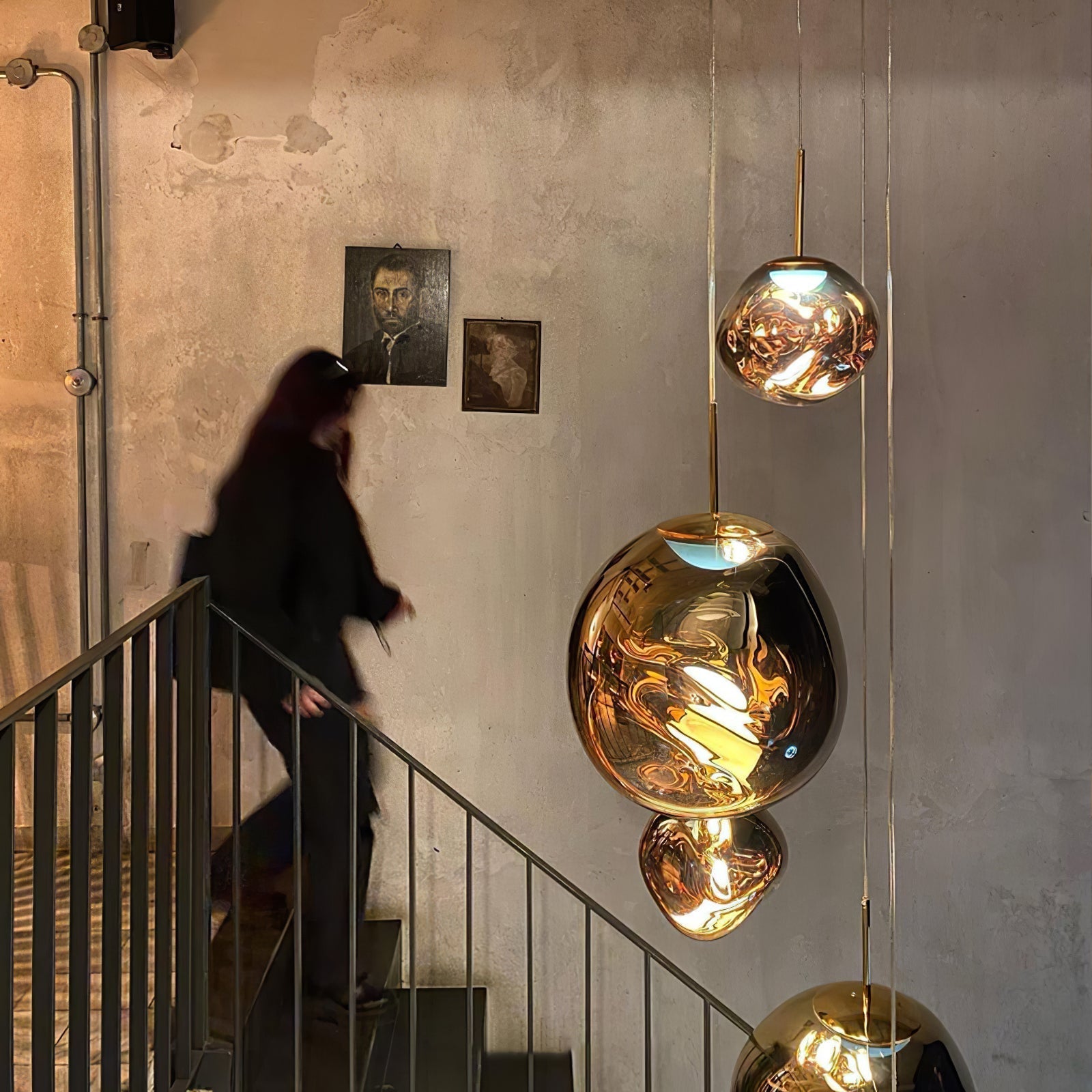 Solara Pendant Lamp Blown Glass Irregular Cluster Sculptural - Letslighting